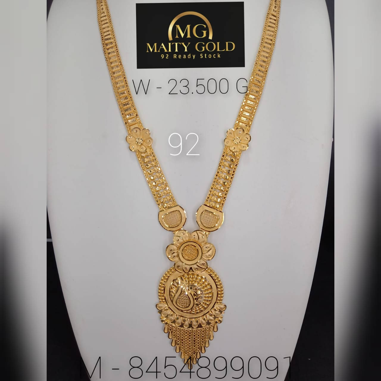 Gold Long Set Sarafa Bazar India