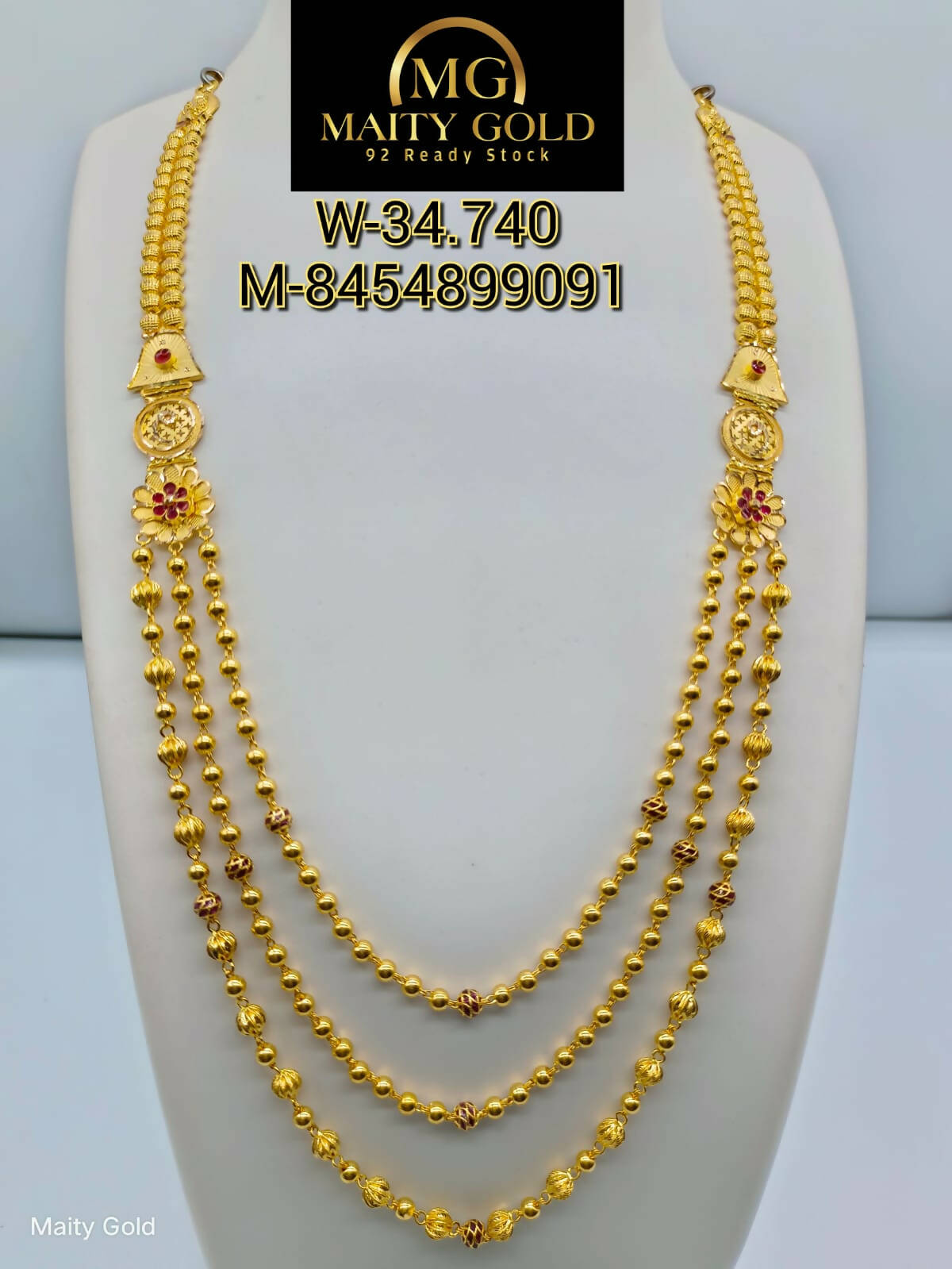 Gold Long Set Sarafa Bazar India