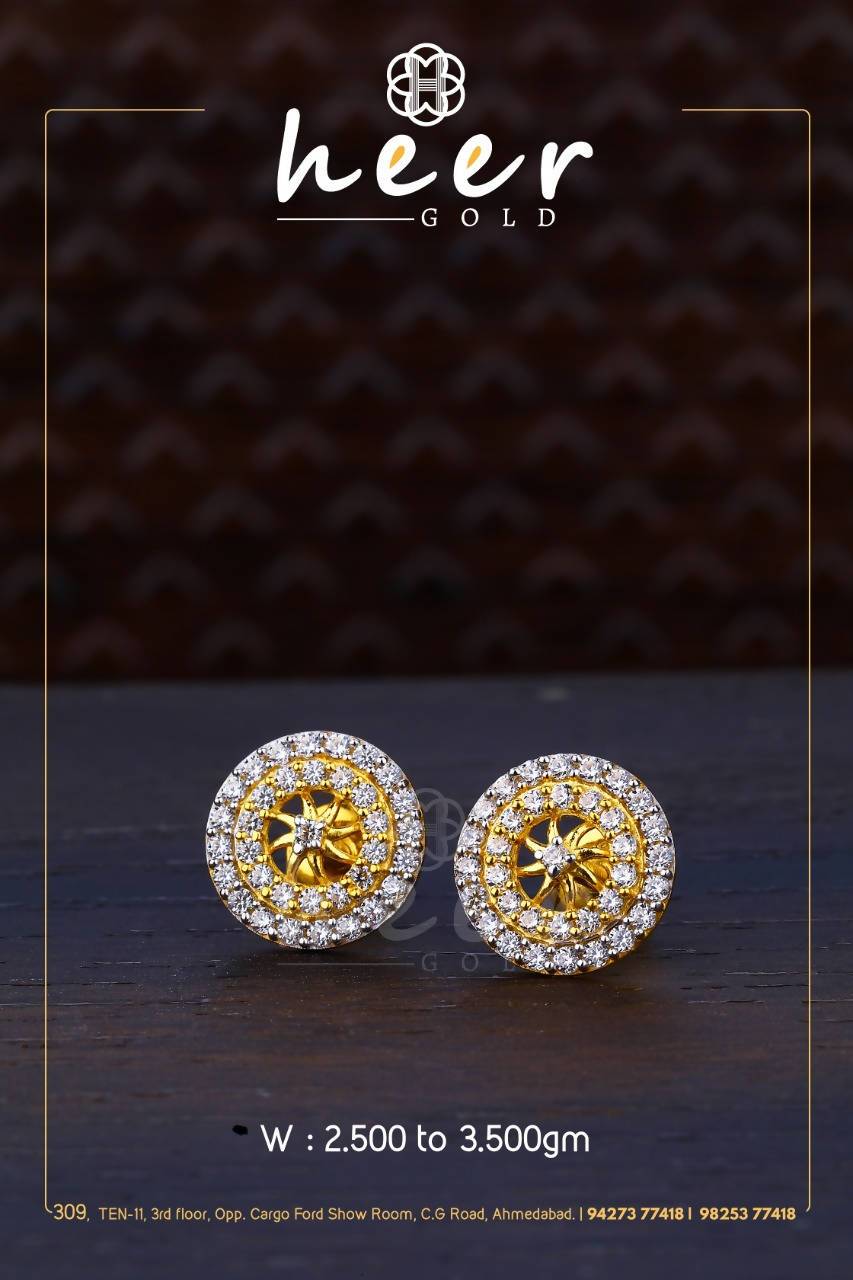 CZ Casting Earrings Sarafa Bazar