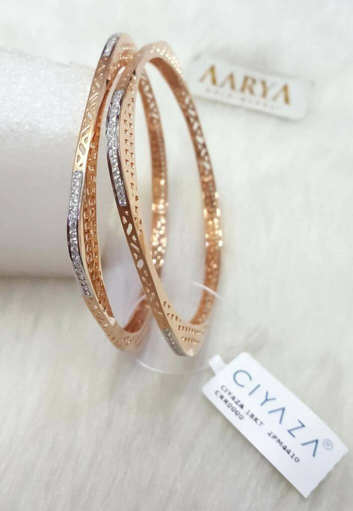 Rose Gold Bangles Sarafa Bazar India