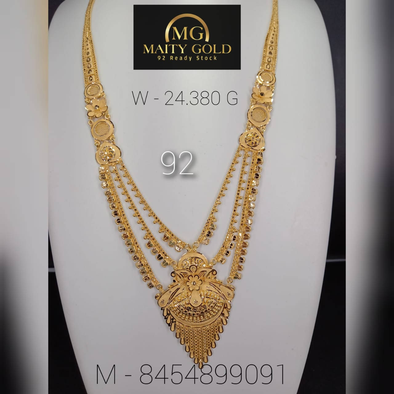 Gold Long Set Sarafa Bazar India