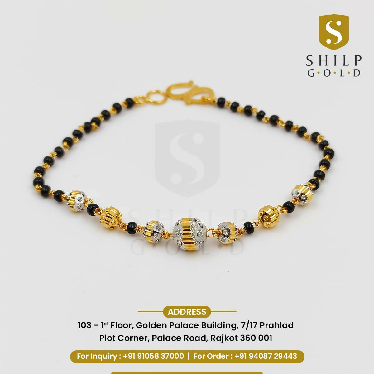 Vertical Mangalsutra Bracelets Sarafa Bazar India