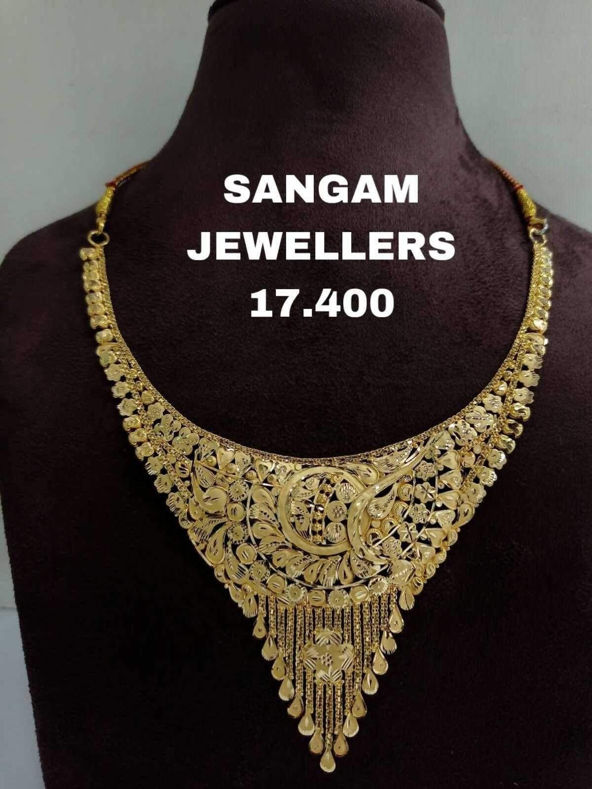 Gold Necklace Sarafa Bazar India