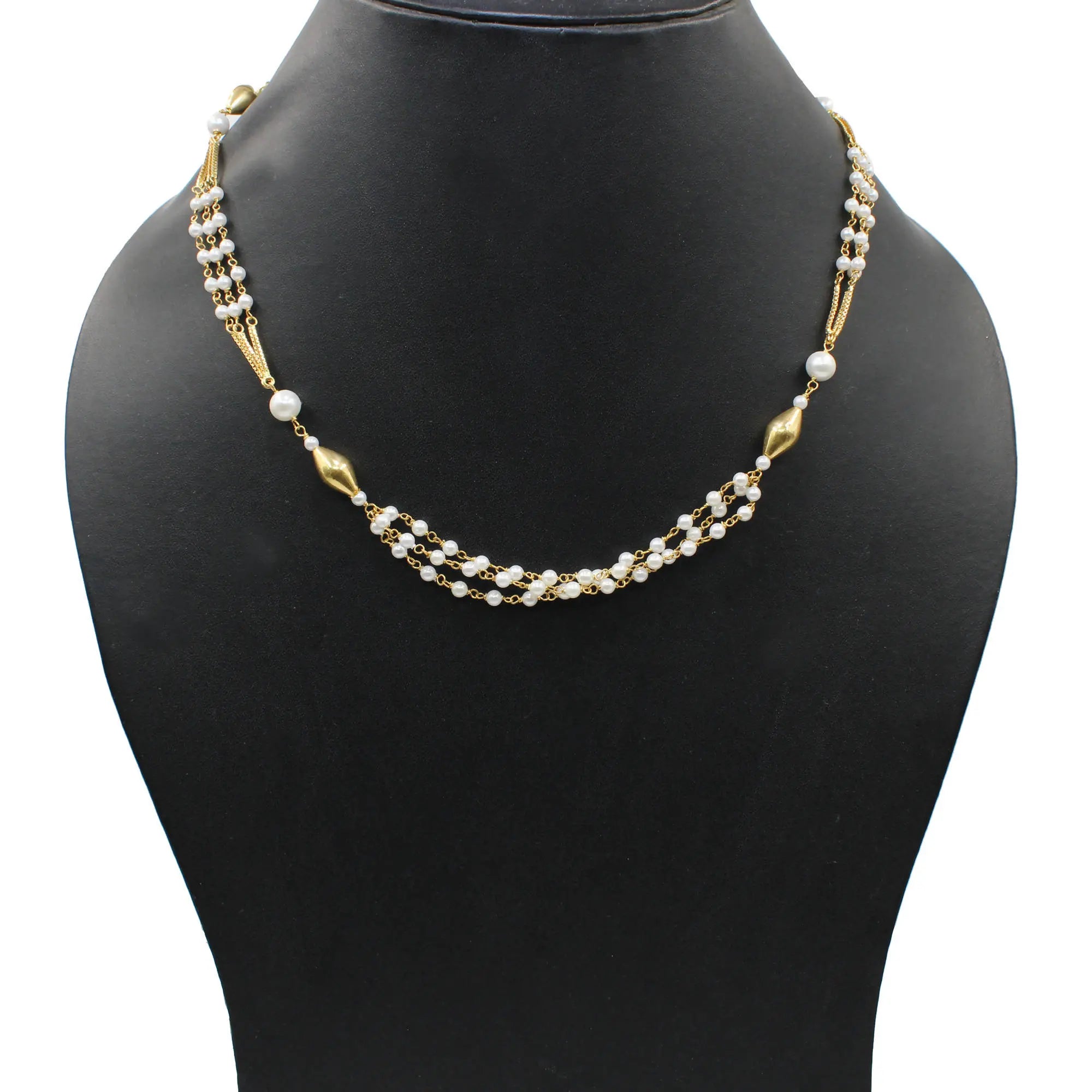 Gold Beads Chain Sarafa Bazar India