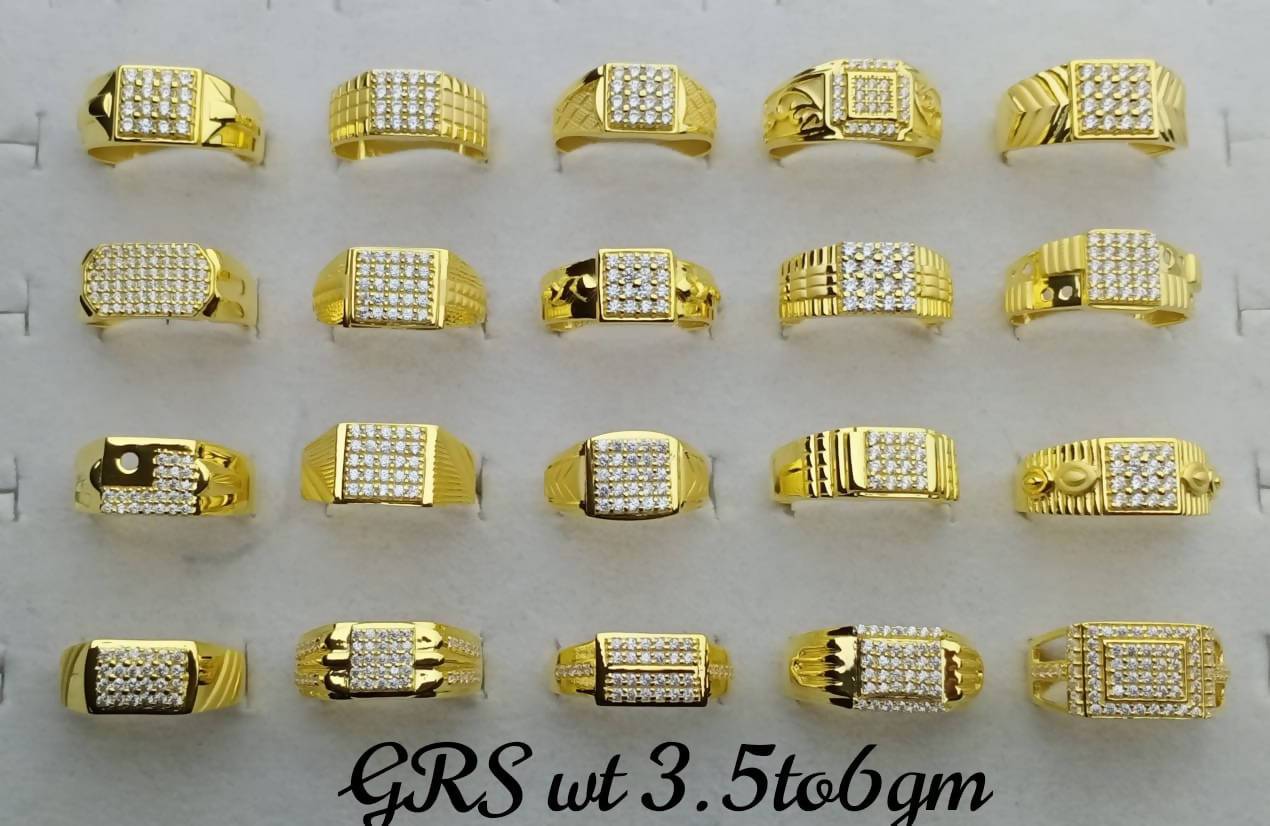 CZ Casting Gents Rings Sarafa Bazar