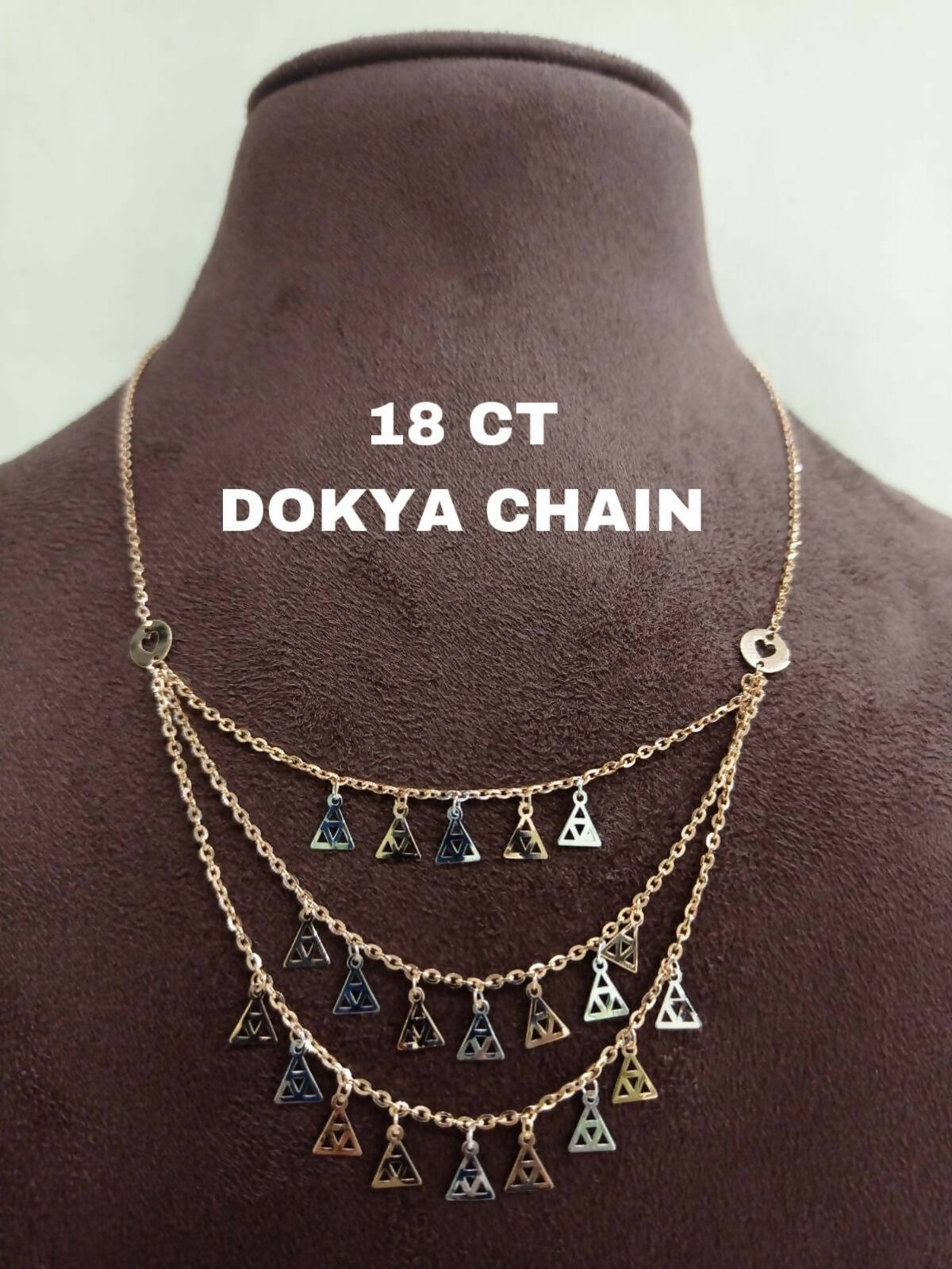 18kt Dokiya Chain Sarafa Bazar India