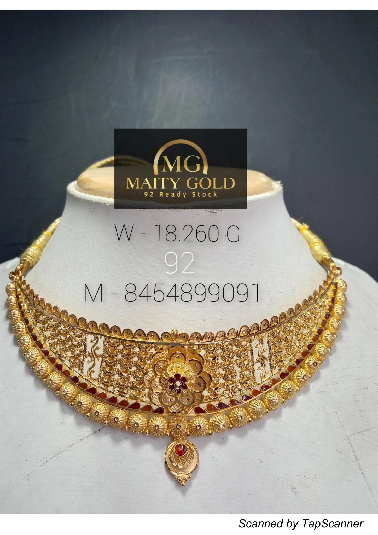 Gold Choker Sarafa Bazar India