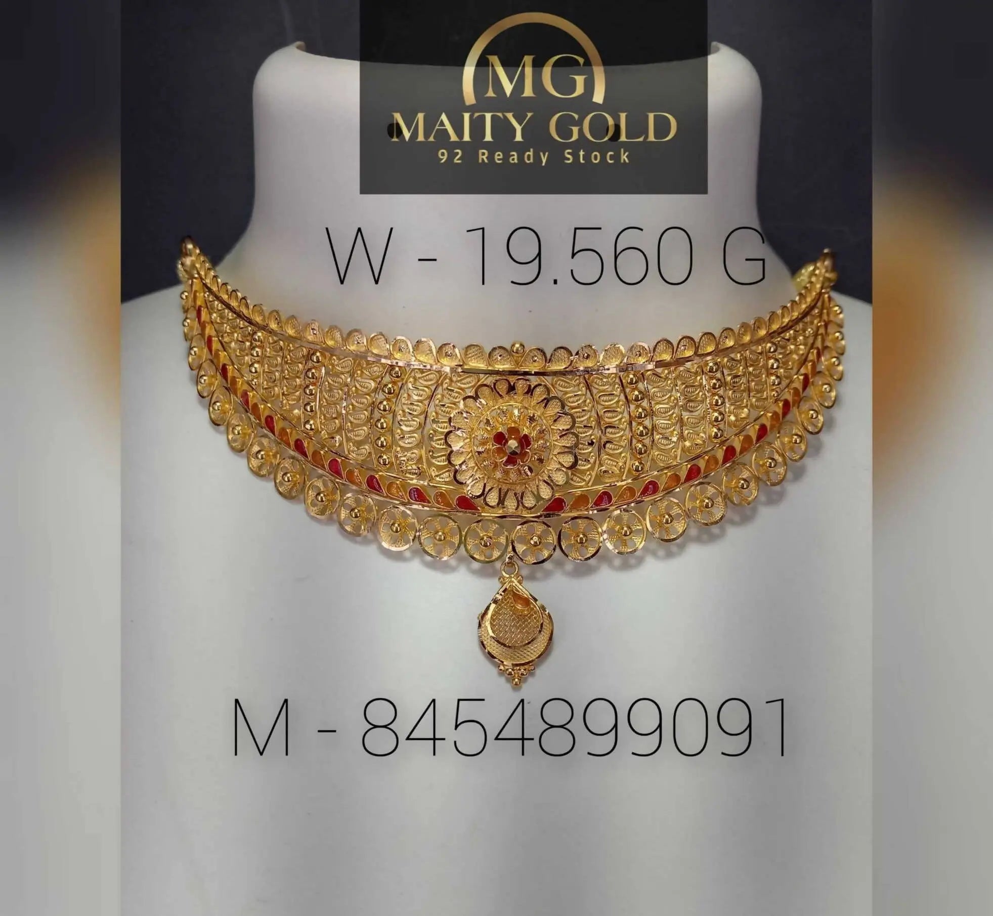 Gold Choker Sarafa Bazar India