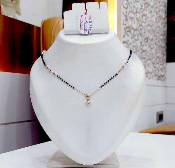 18kt Italian Mangalsutra Sarafa Bazar India