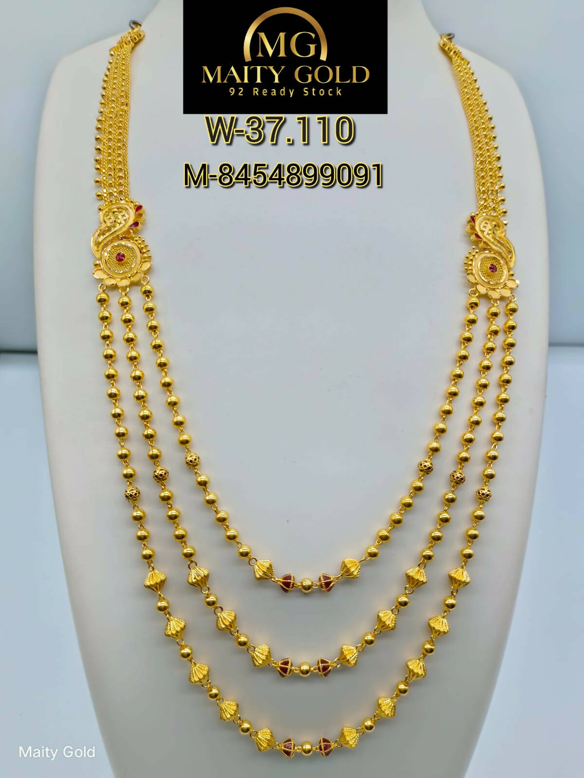 Gold Long Set Sarafa Bazar India