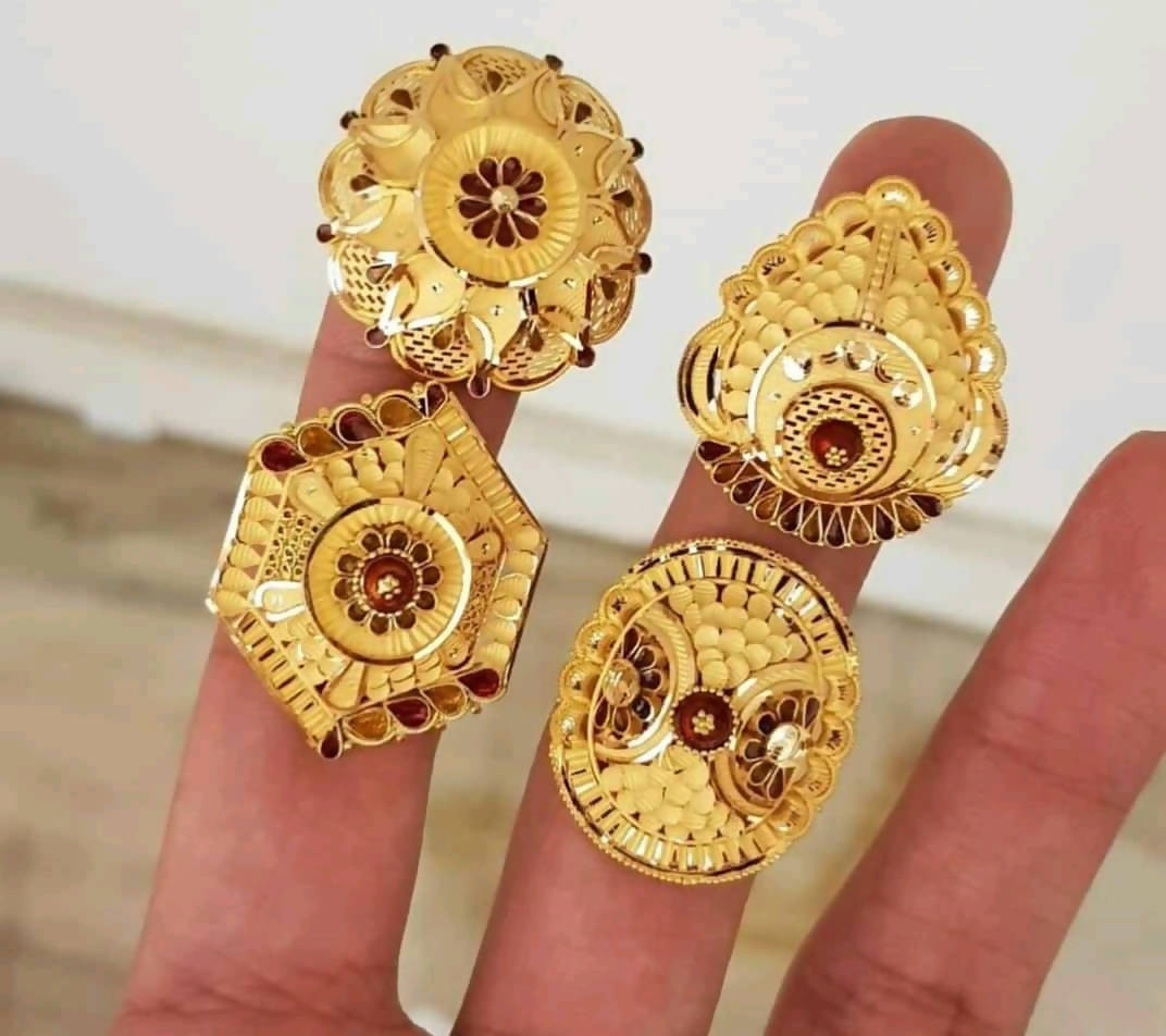 Handmade Plain Gold Ladies Ring
