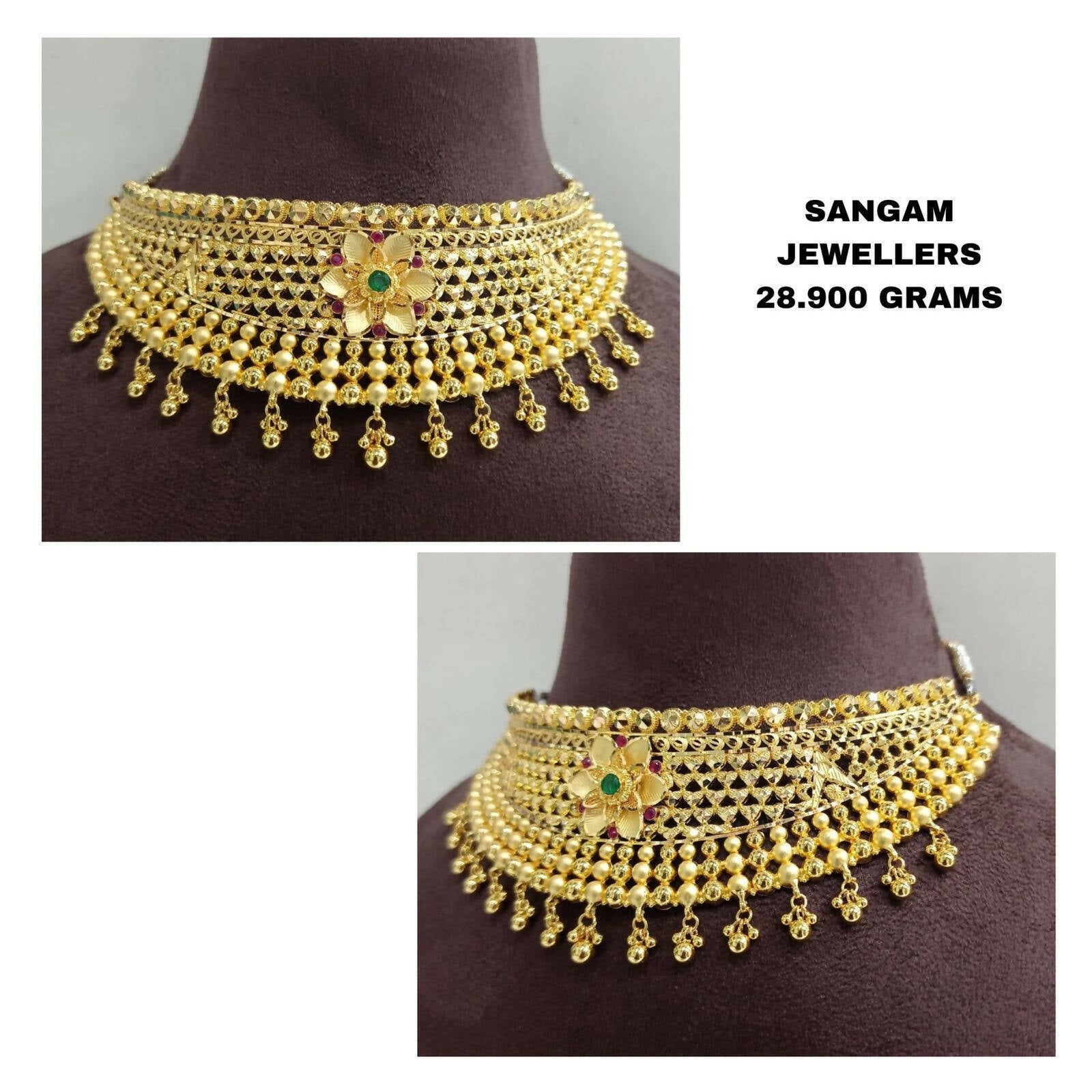 Gold Choker Sarafa Bazar India