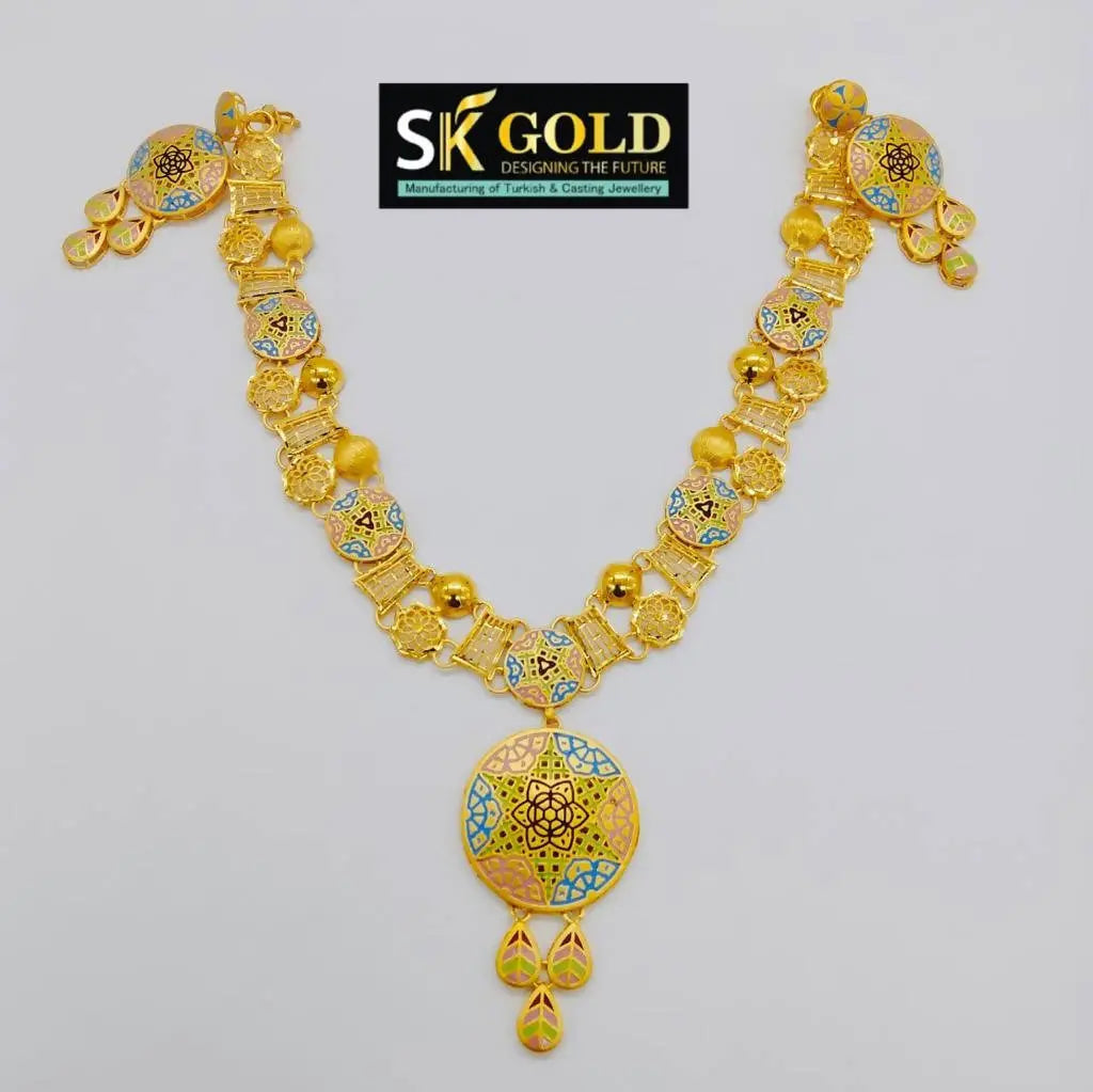 Enamel Turkish Necklace Sarafa Bazar India