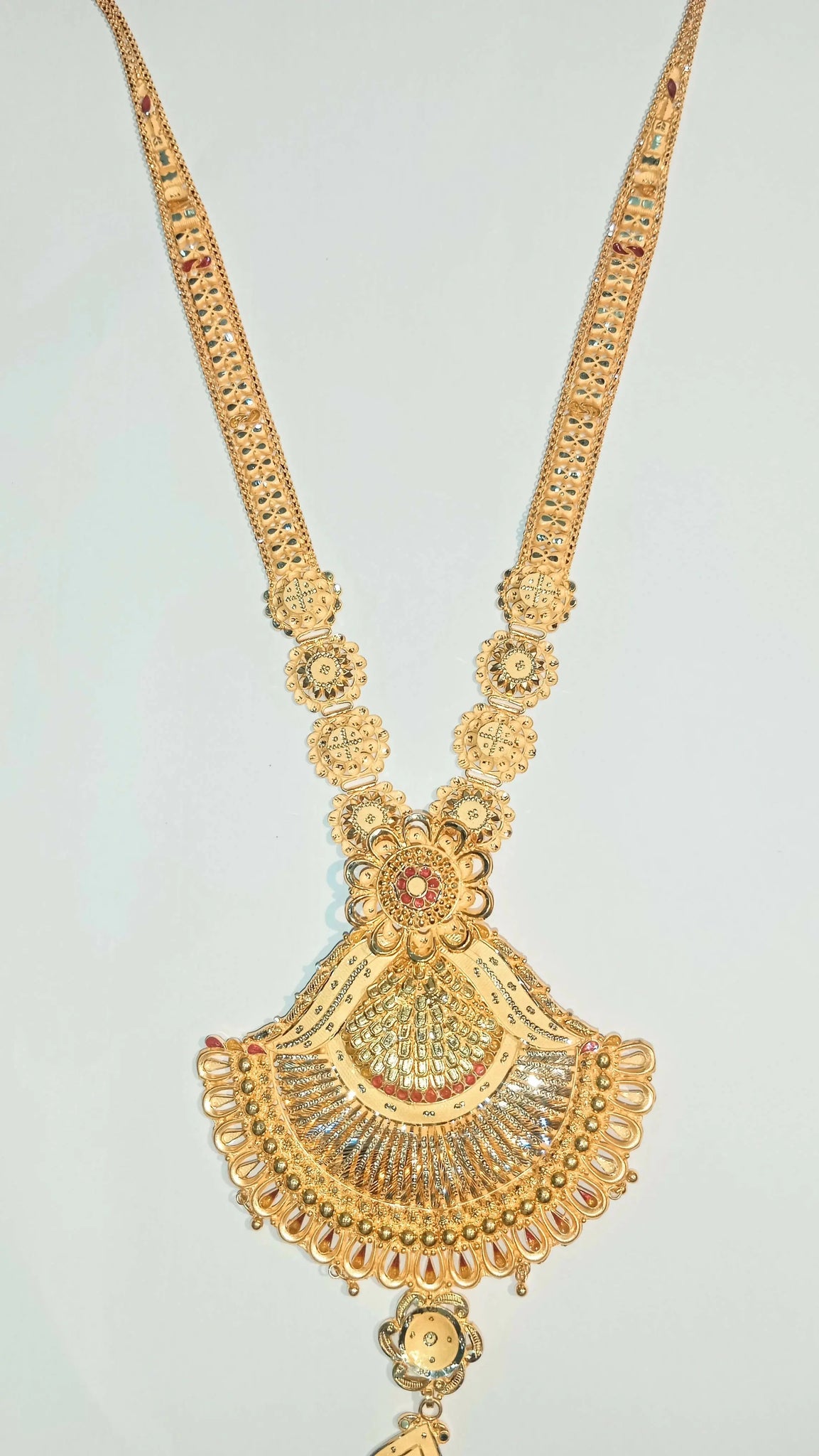 Gold Long Set Sarafa Bazar India