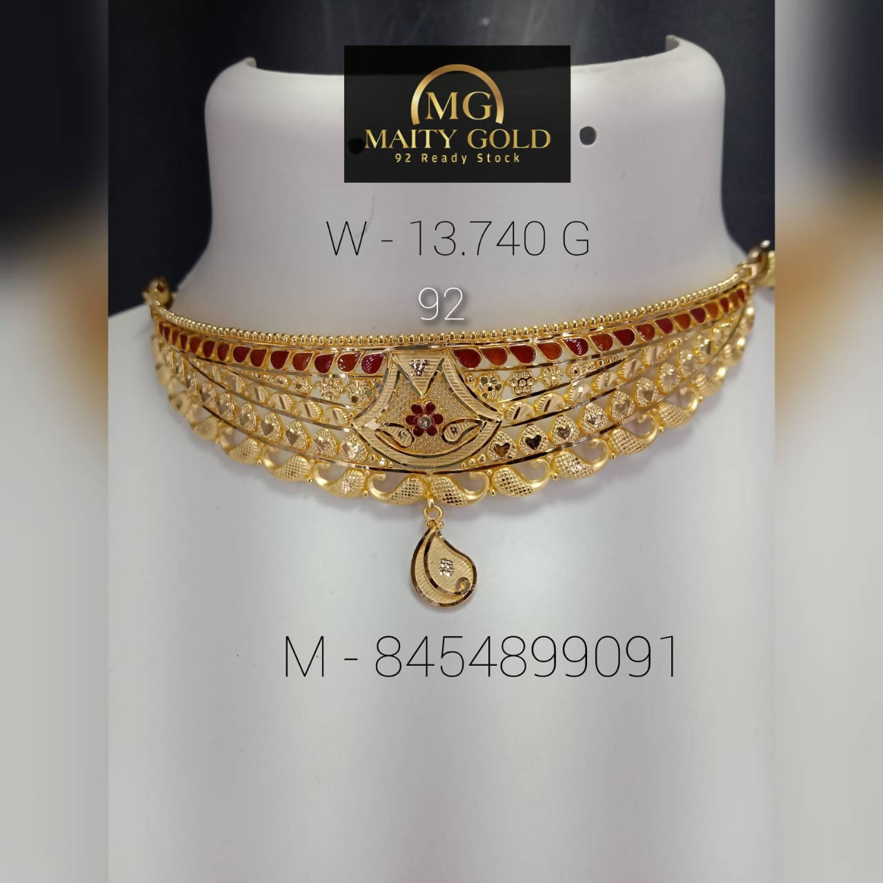 Gold Choker Sarafa Bazar India