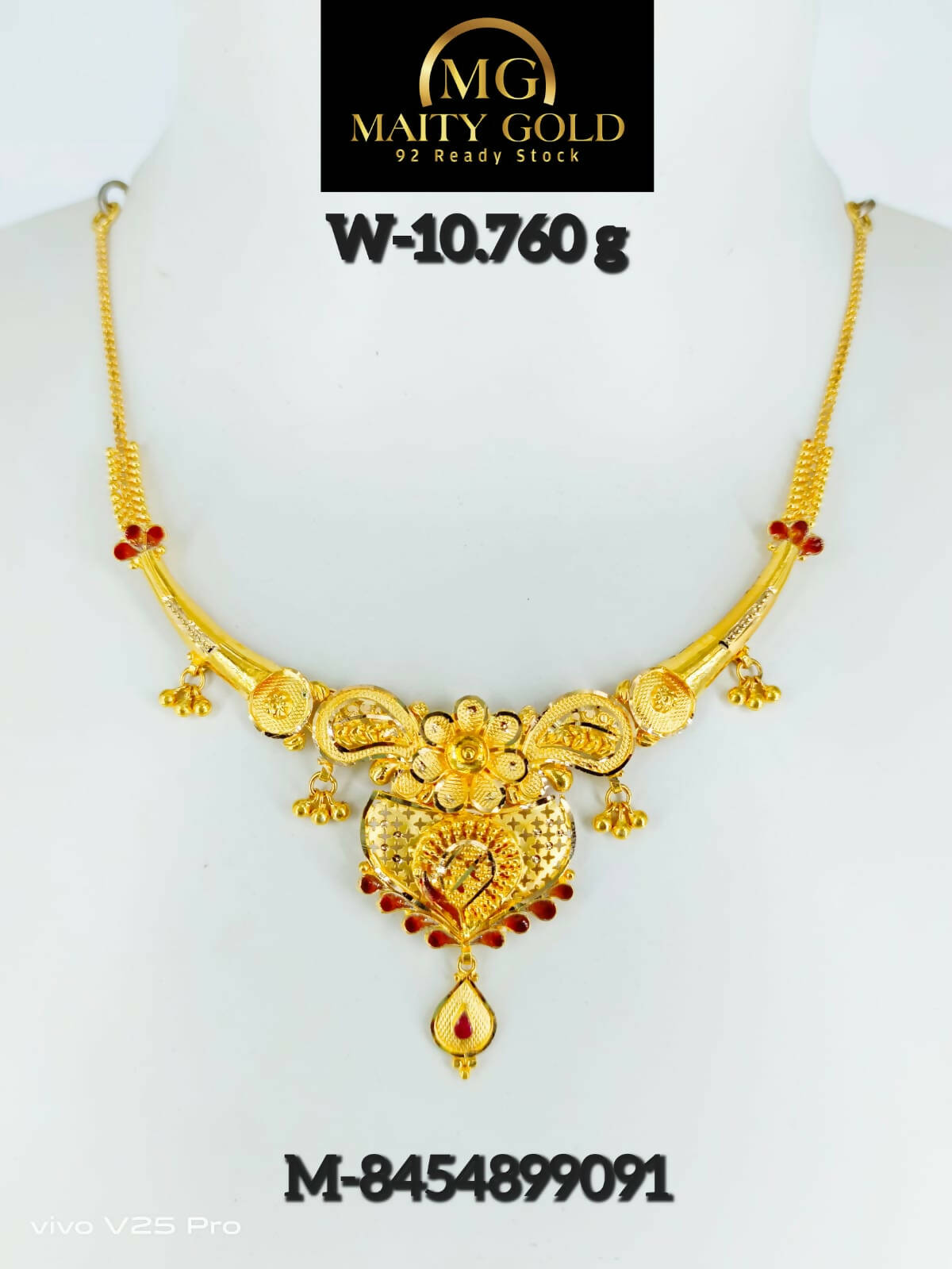 Gold Necklace Sarafa Bazar India