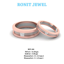 Diamond Studded Couple Bands