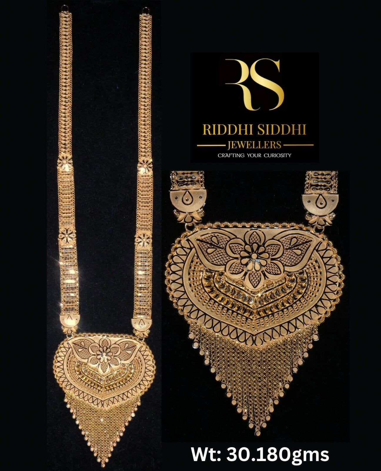 Gold Long Set Sarafa Bazar India