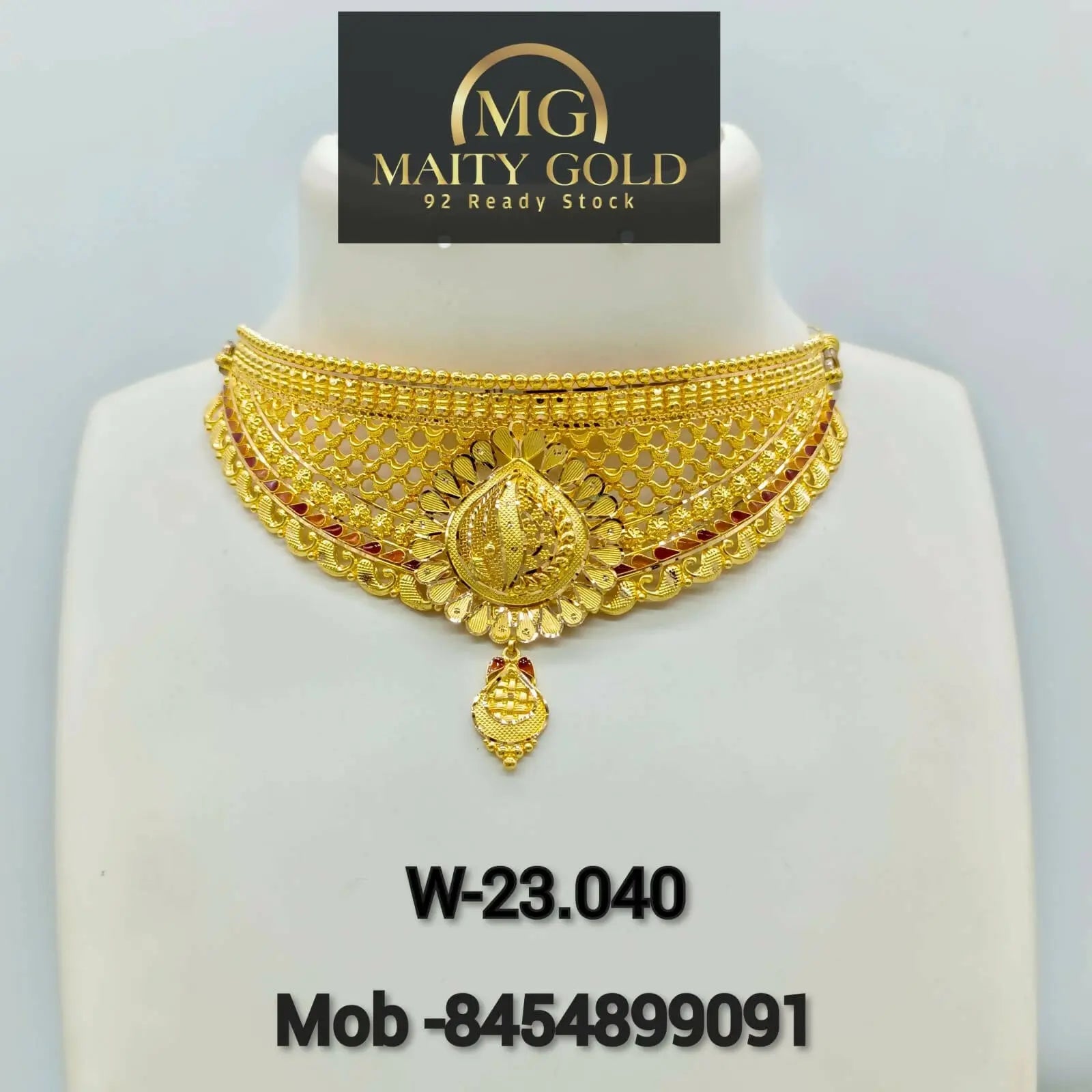 Gold Choker Sarafa Bazar India