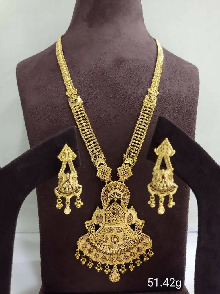 Gold Long Set Sarafa Bazar India