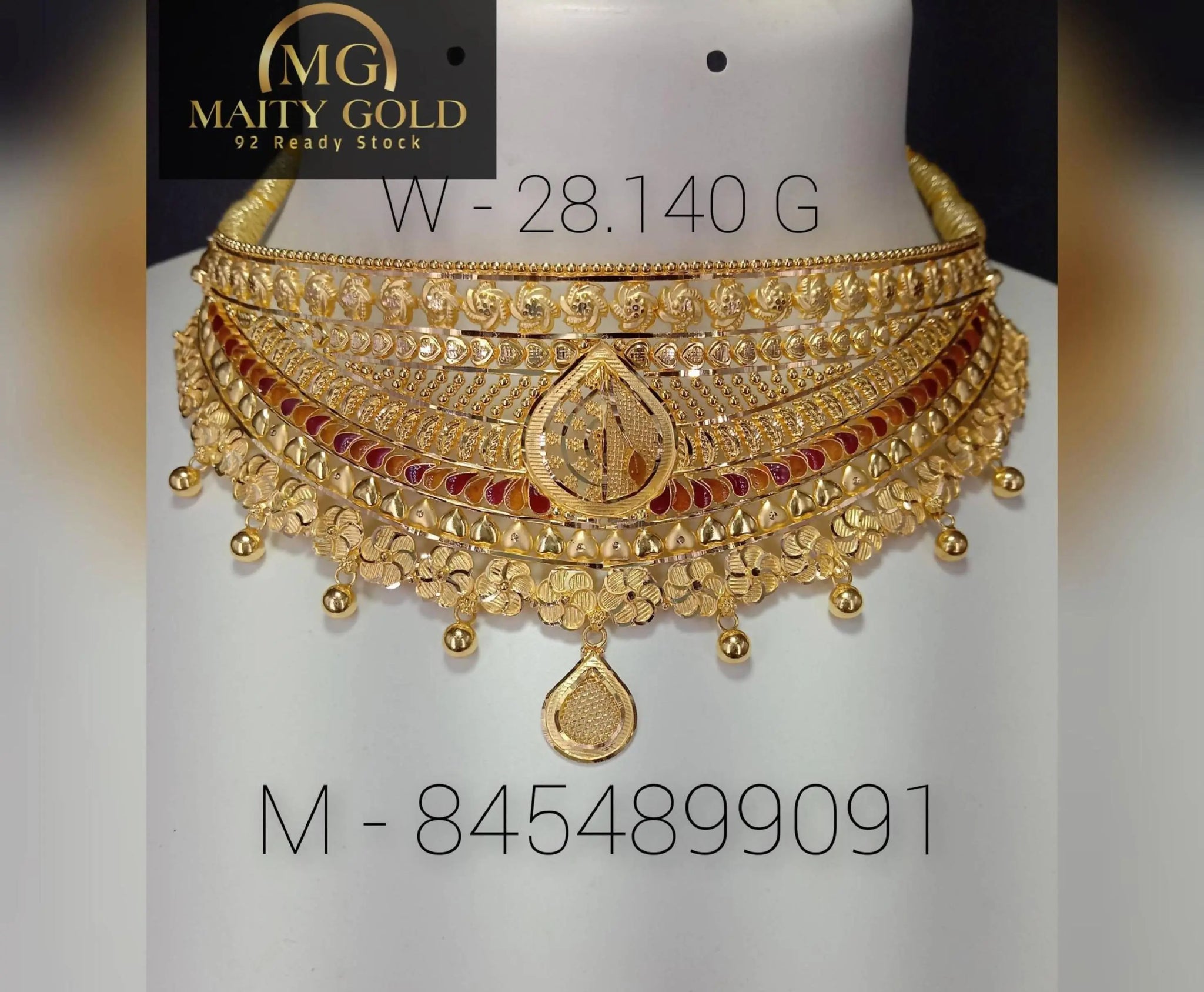 Gold Choker Sarafa Bazar India