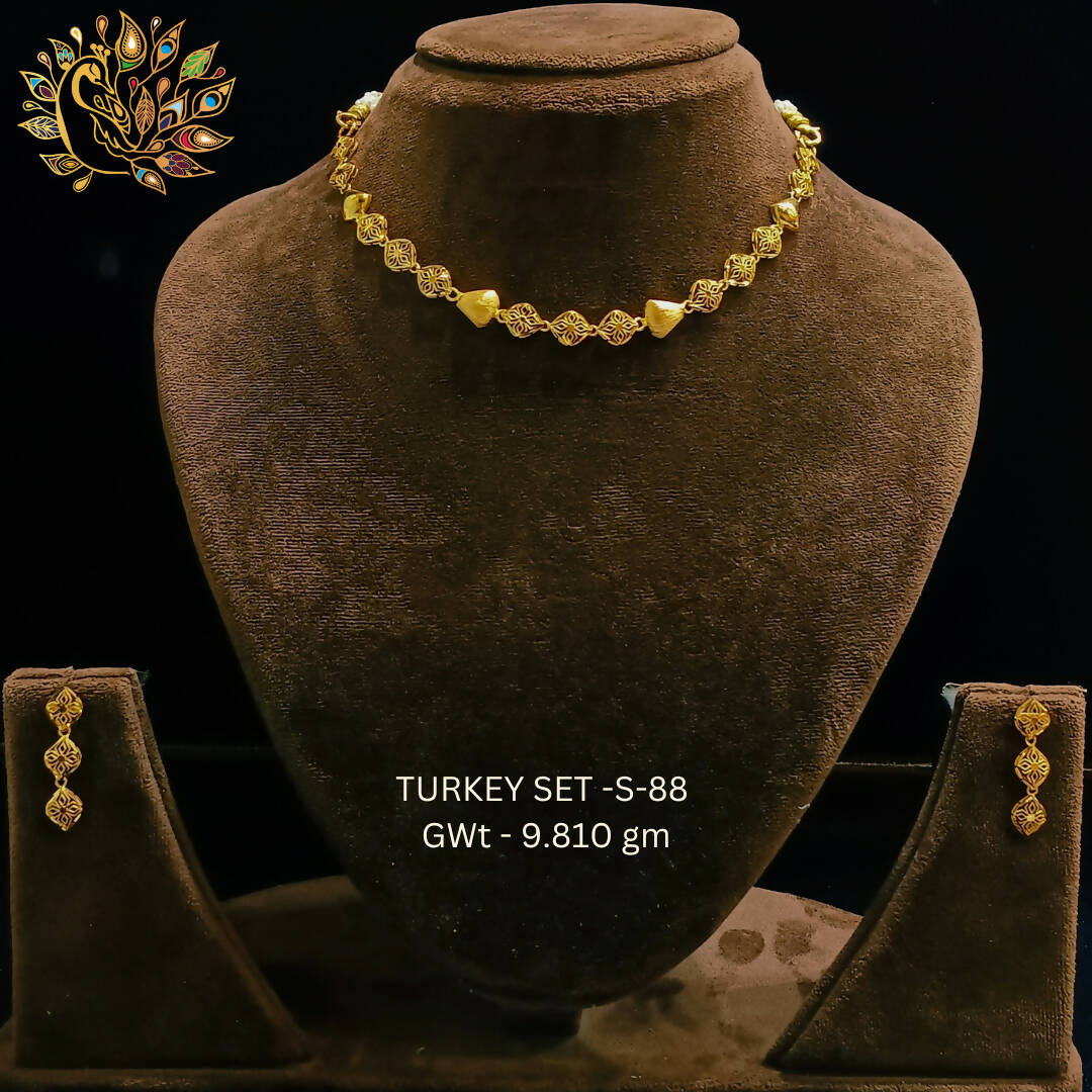 TURKEY SET-S-88- Turkey Necklace Sets Sarafa Bazar India