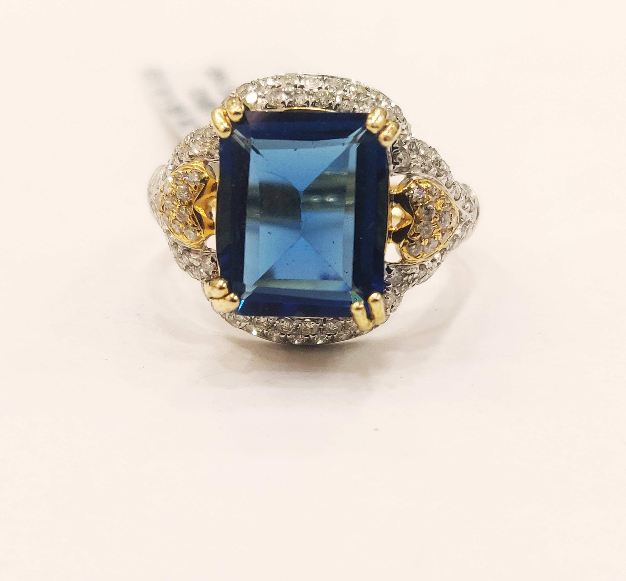 Diamond colour stone Ring Sarafa Bazar