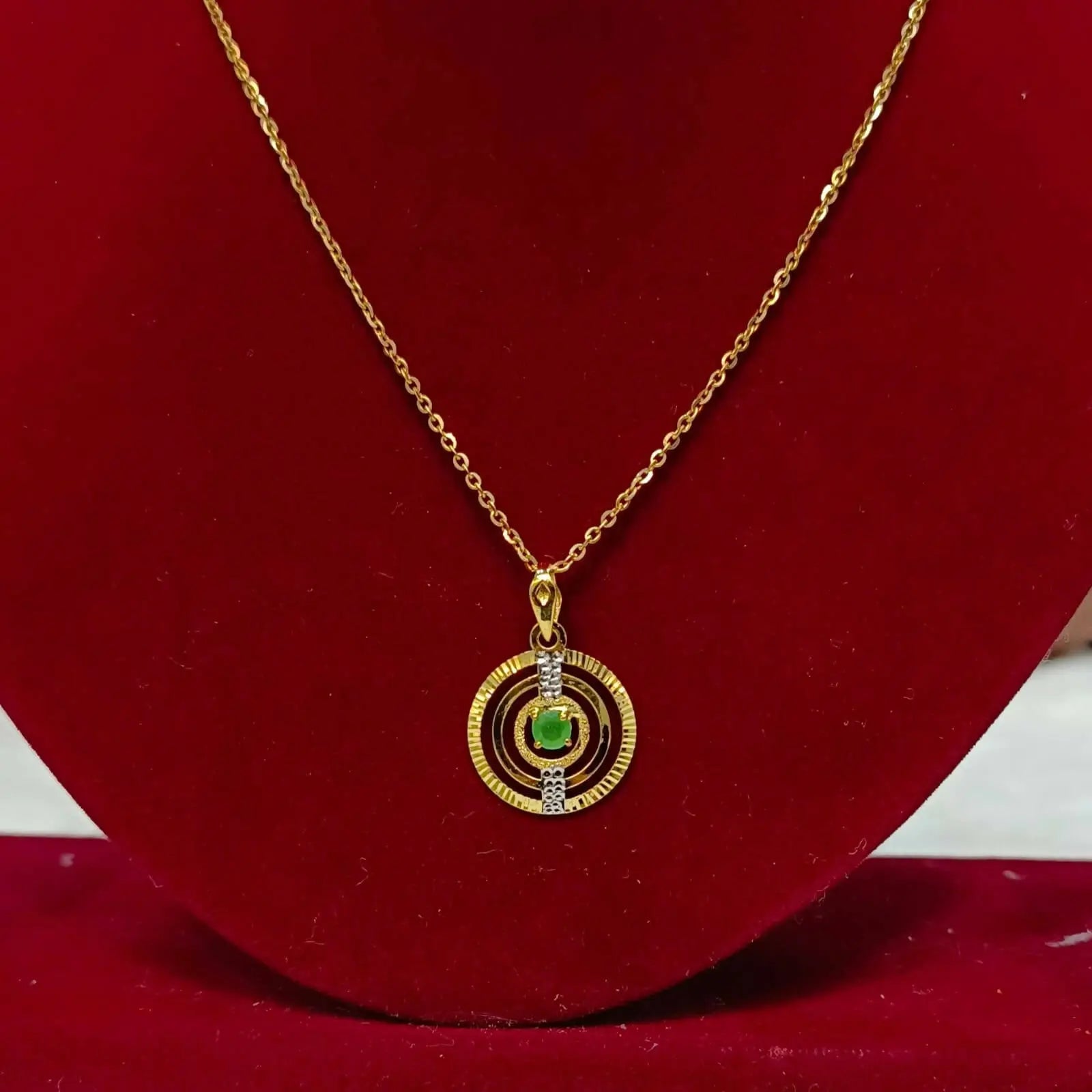 Turkish Italian Gold Pendant Sarafa Bazar India