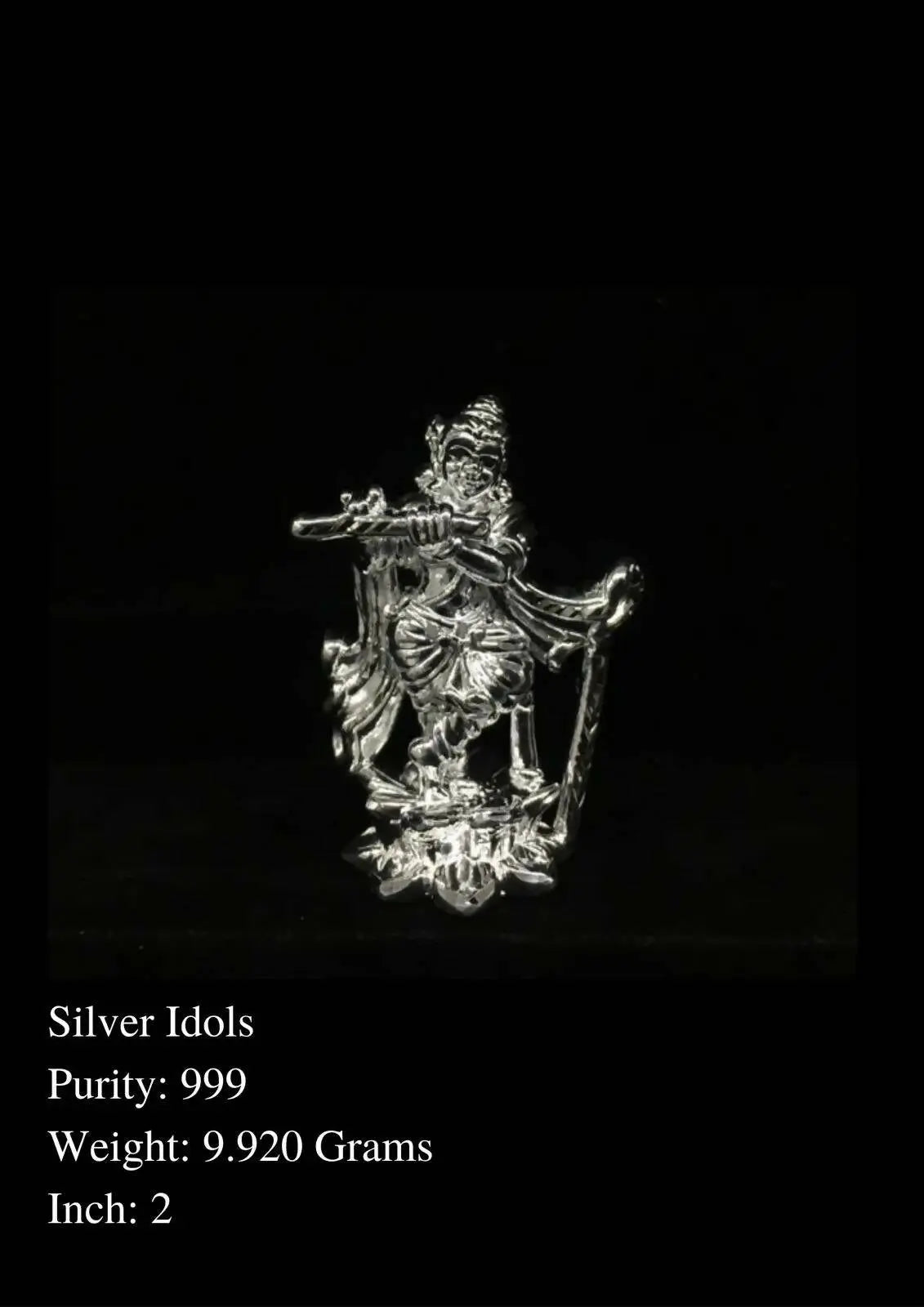 999 Silver Idols Sarafa Bazar India