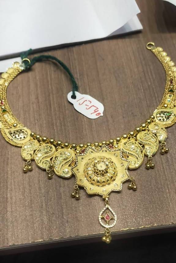 Plain Gold Necklace Sarafa Bazar