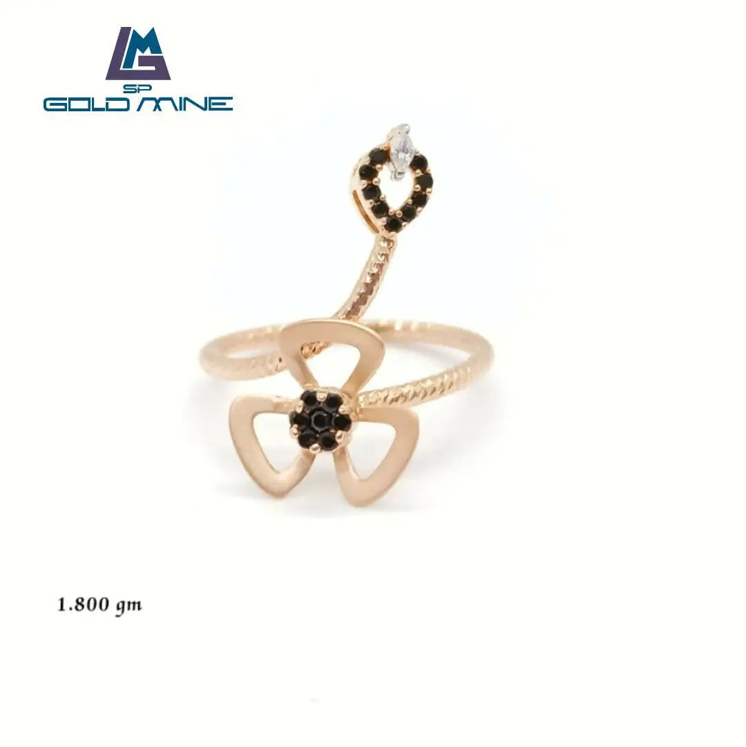 18 Kt Rose Gold Ladies Ring Sarafa Bazar India