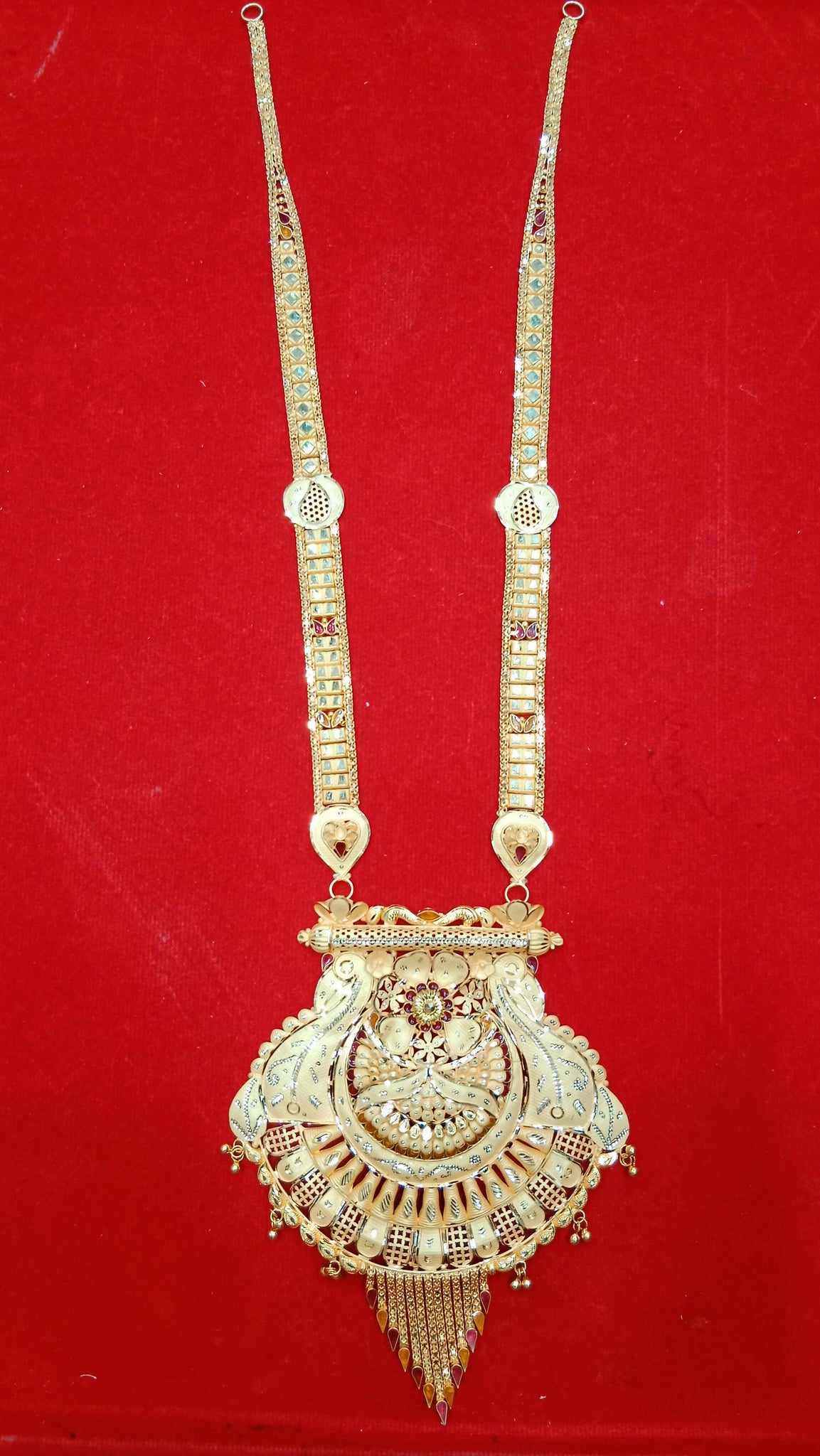 Gold Long Set Sarafa Bazar India