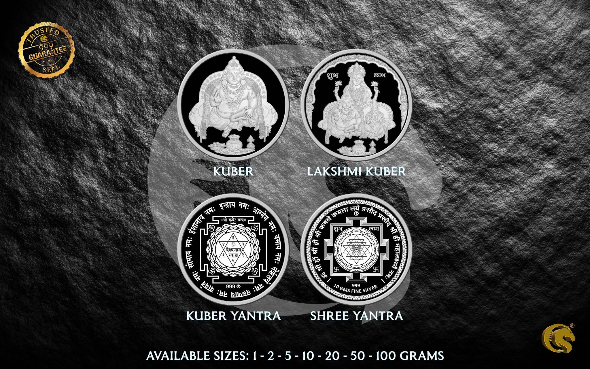 Kuber | Lakshmi Kuber Silver Coins 999 | Omkar Mint Sarafa Bazar