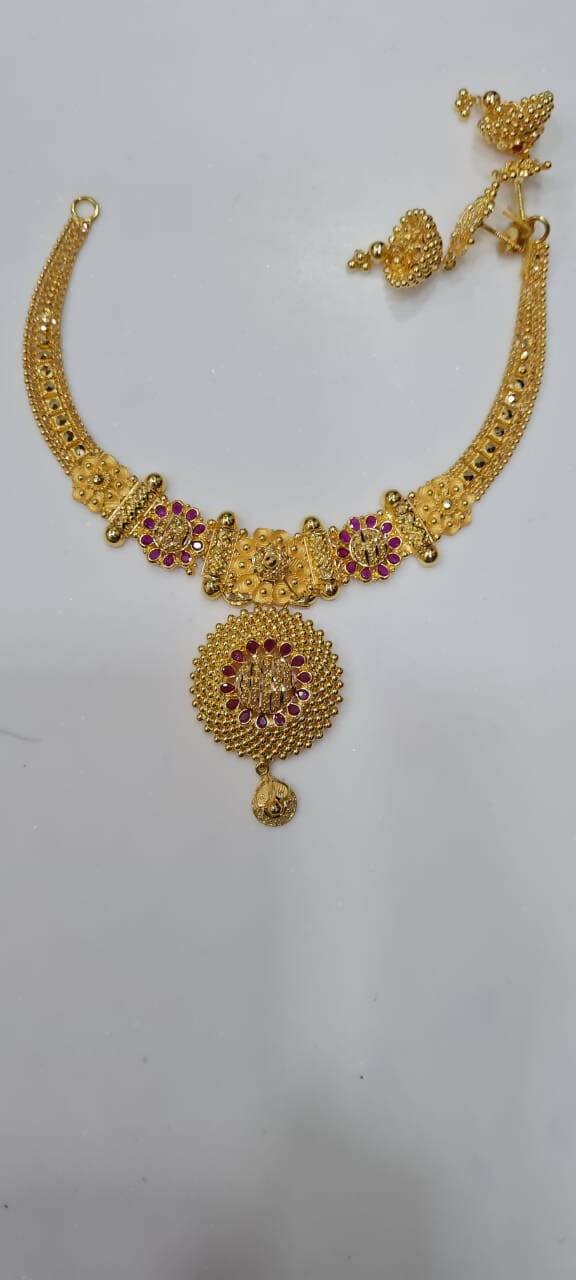 Gold Necklace Sarafa Bazar India