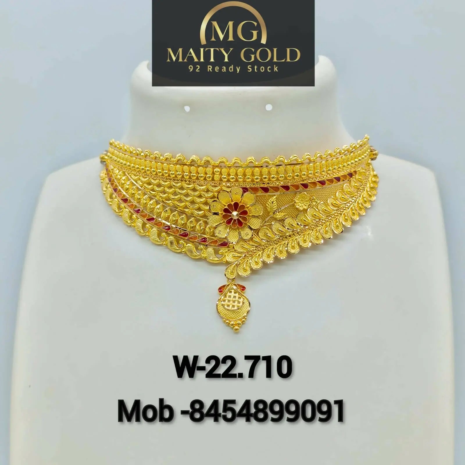 Gold Choker Sarafa Bazar India