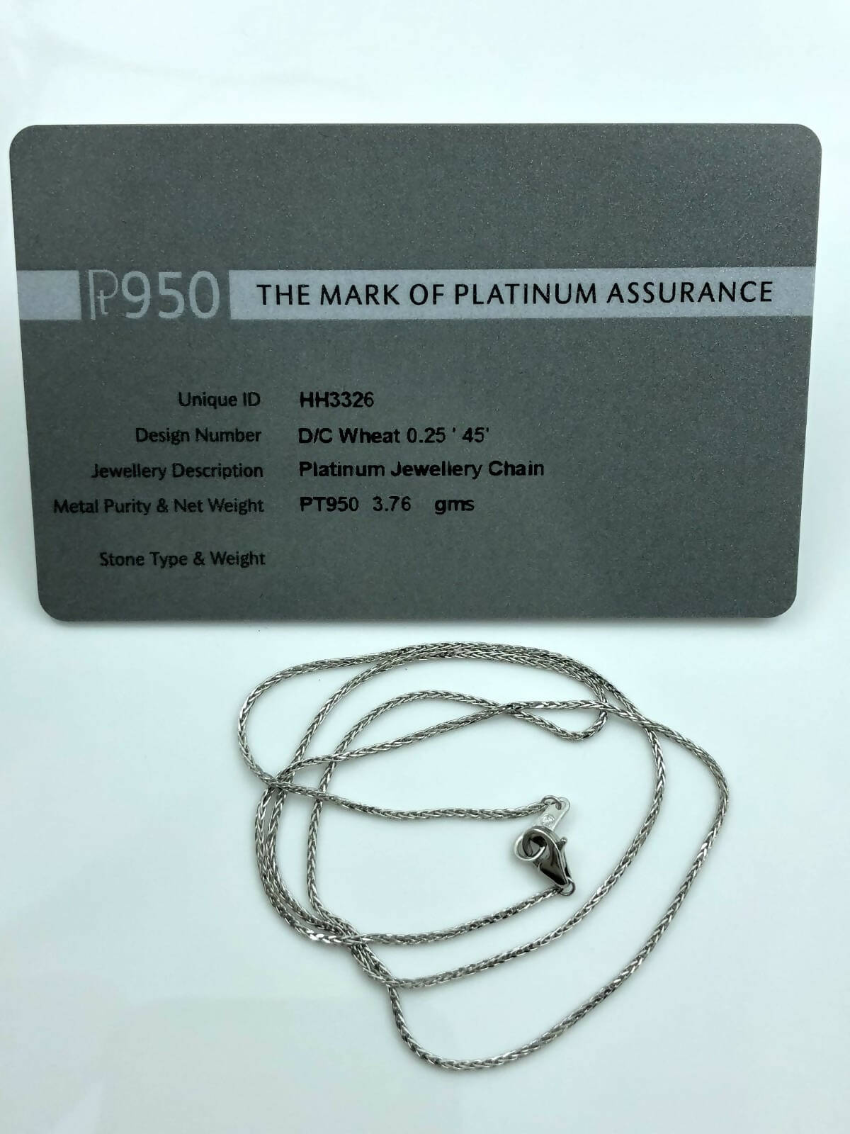 Imported Platinum Chain- Japan Sarafa Bazar India