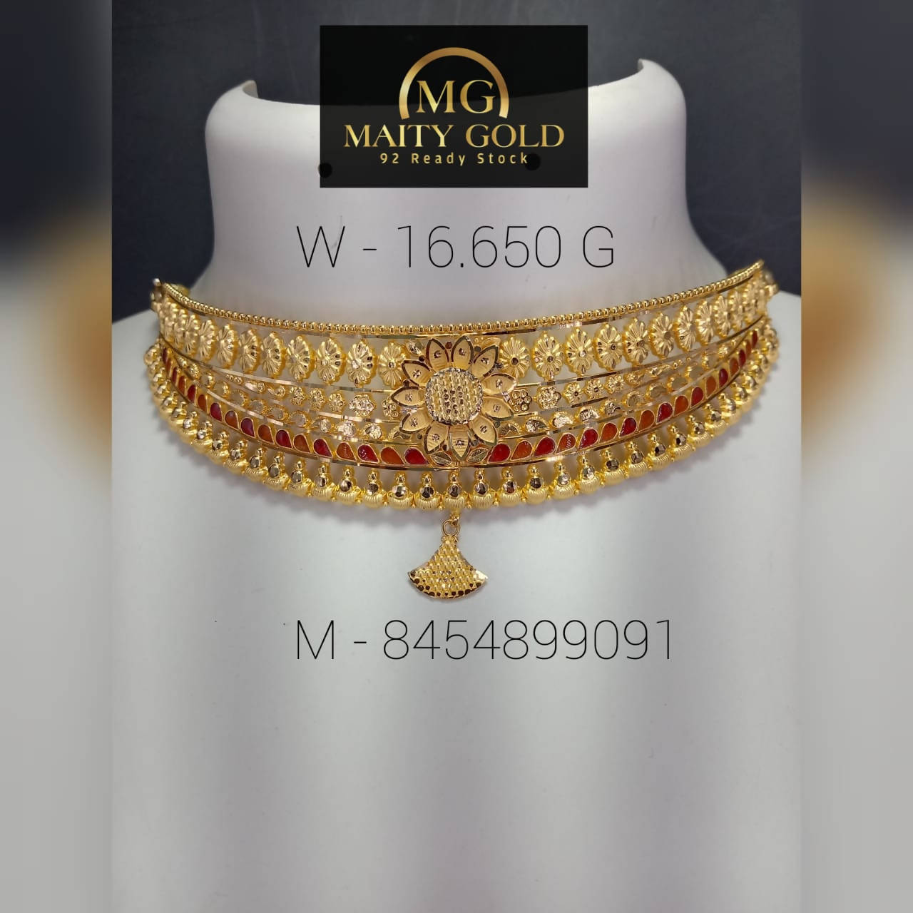 Gold Choker Sarafa Bazar India