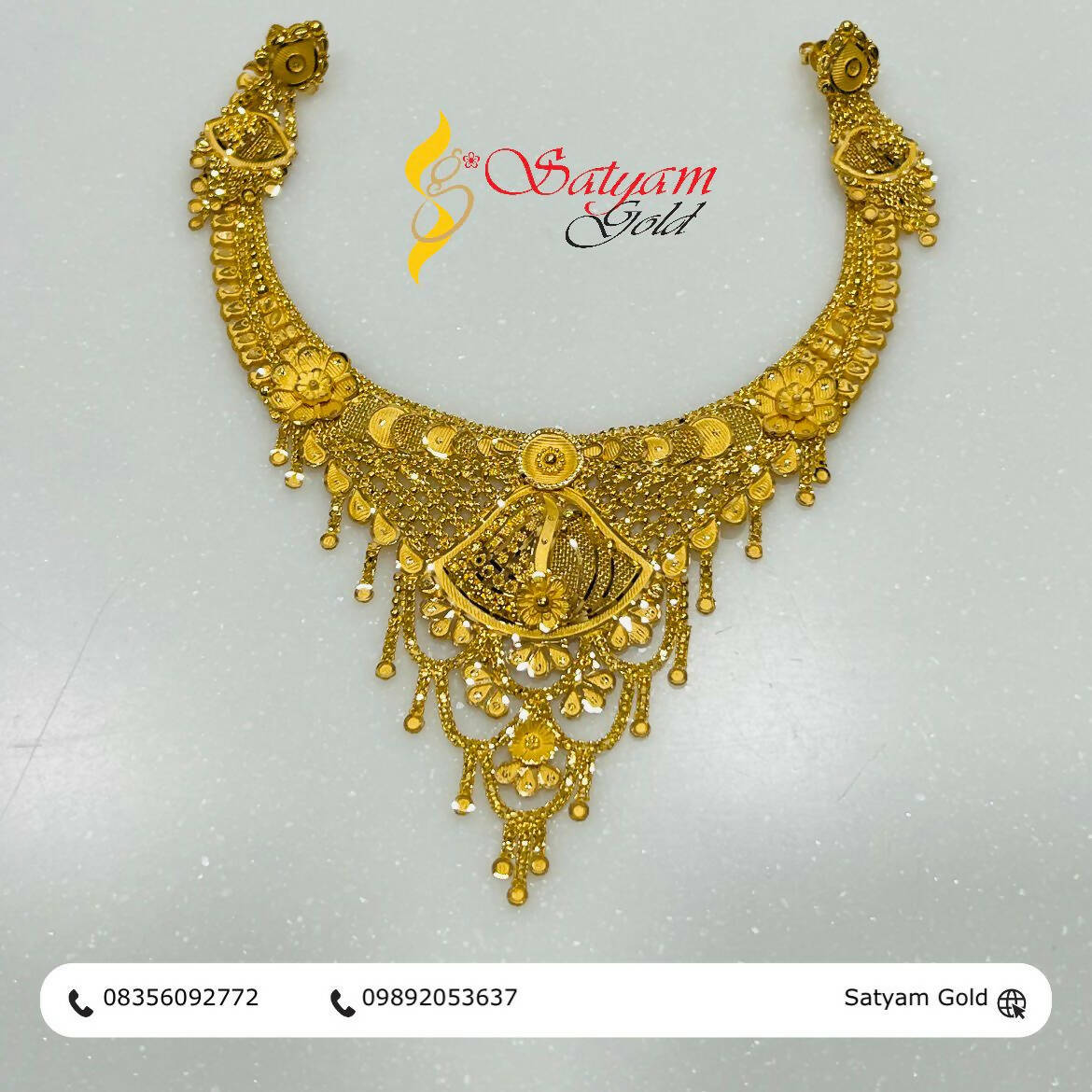 Gold Necklace Sarafa Bazar India