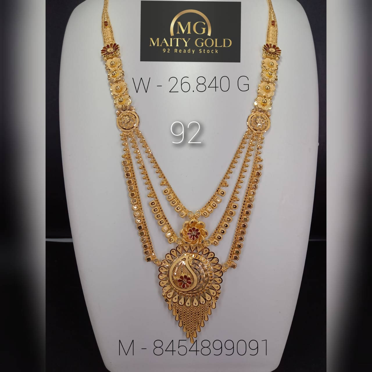 Gold Long Set Sarafa Bazar India