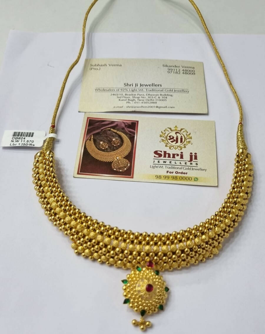 Light Weight Ghalsari Necklace Sarafa Bazar India