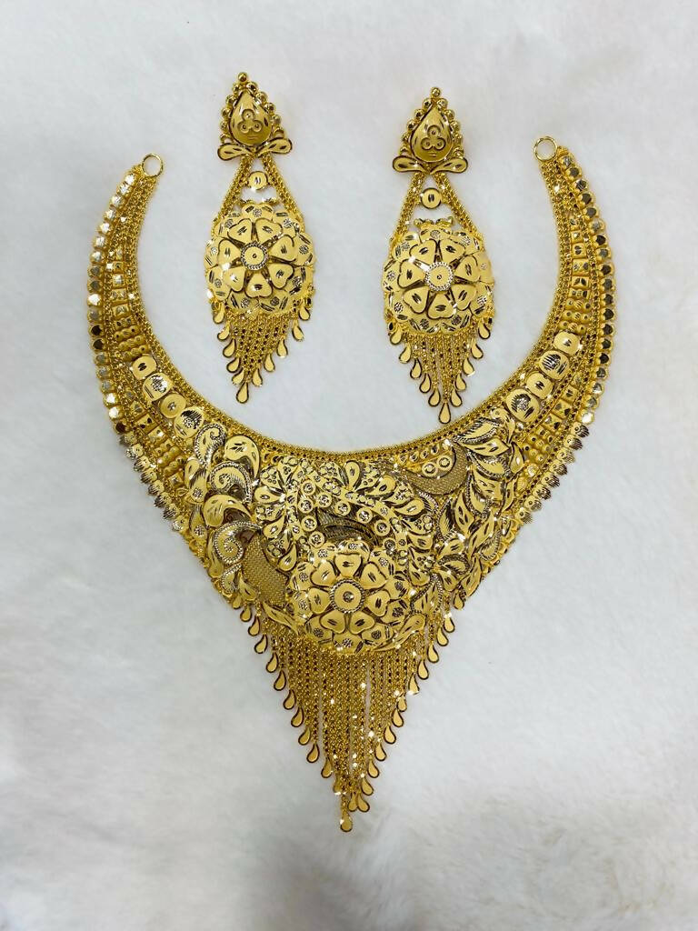 Gold Necklace Sarafa Bazar India