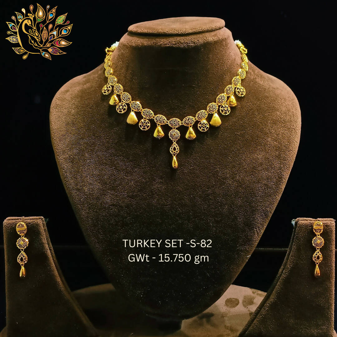 TURKEY SET-S-82 - Turkey Necklace Sets Sarafa Bazar India