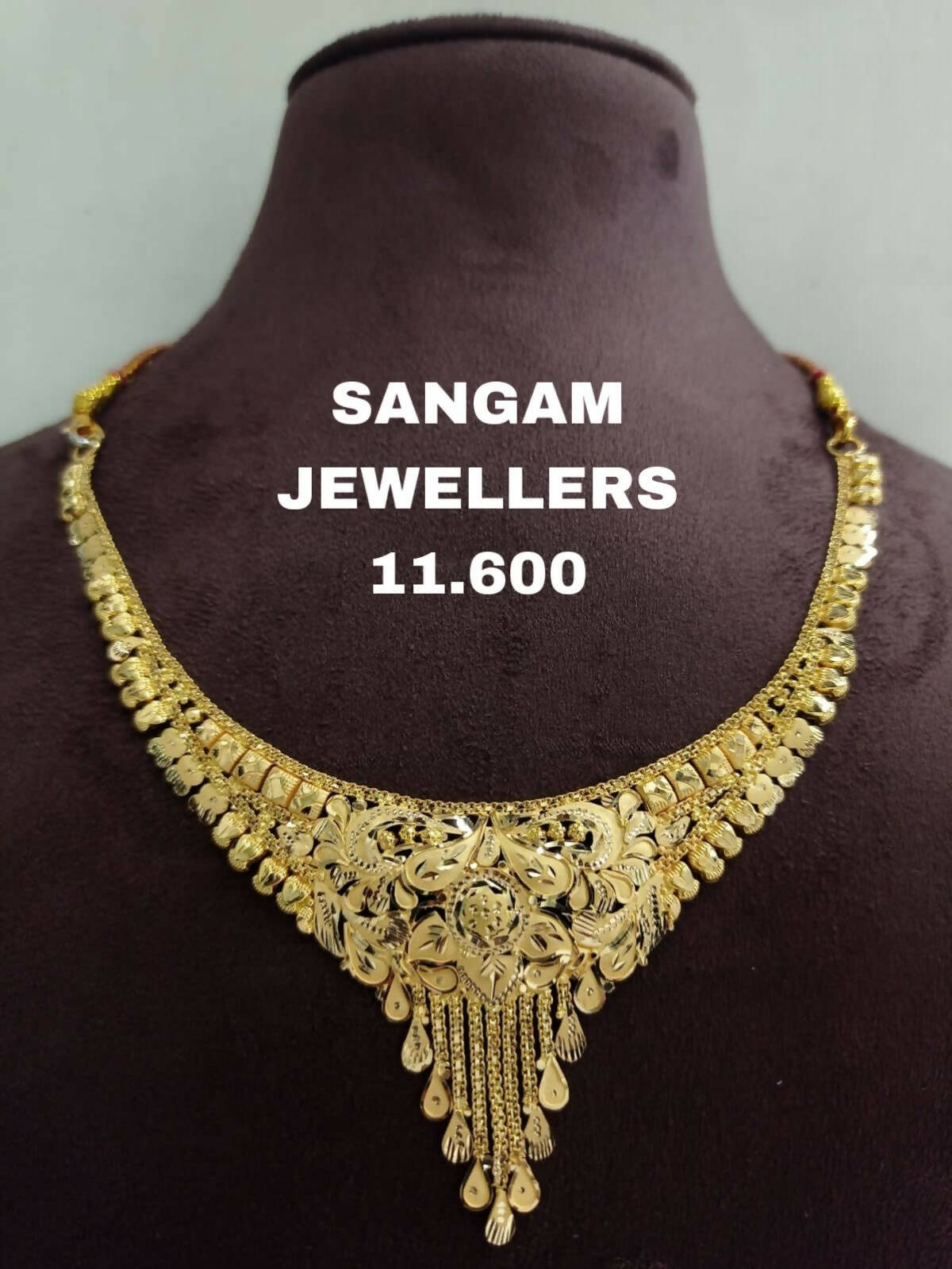 Gold Necklace Sarafa Bazar India