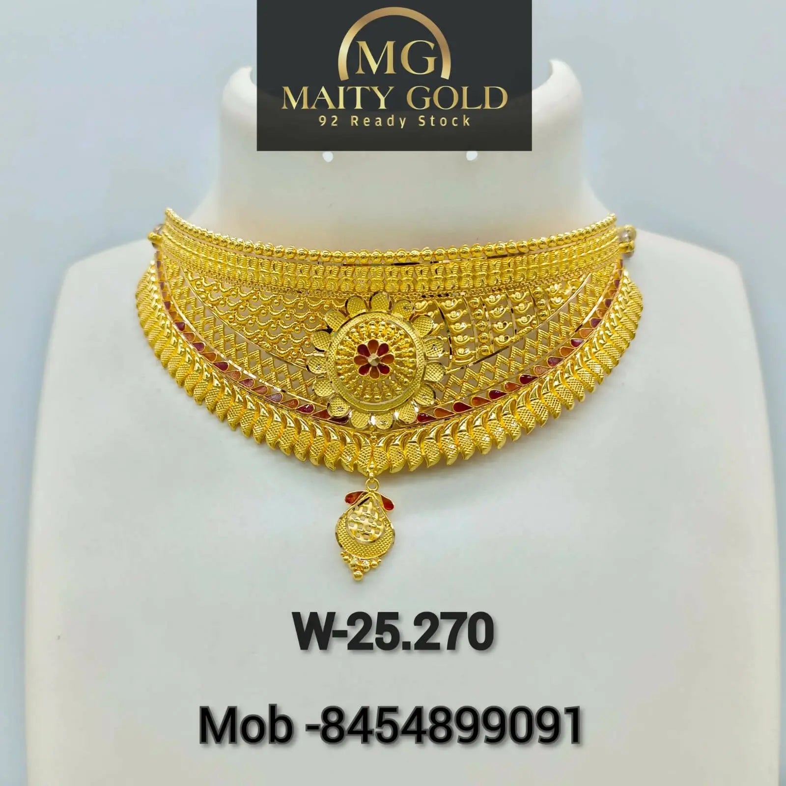 Gold Choker Sarafa Bazar India