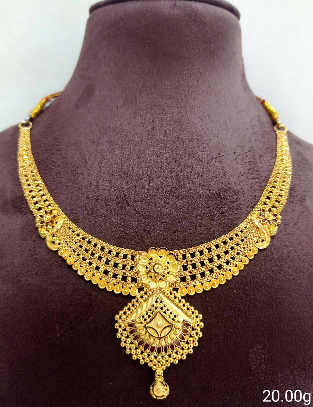 Gold Necklace Sarafa Bazar India