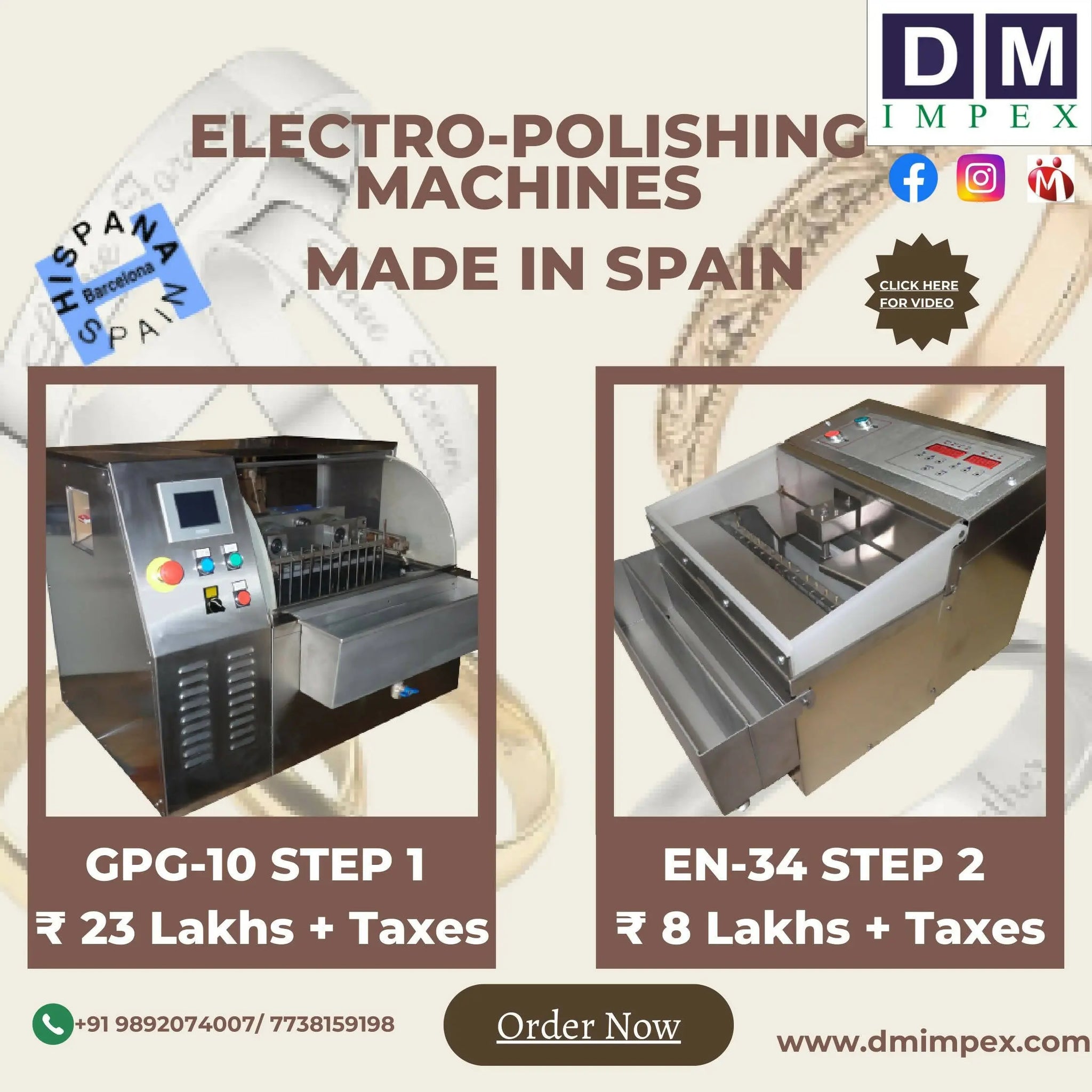 Electropolishing- GPG-10 and EN-34 Sarafa Bazar India