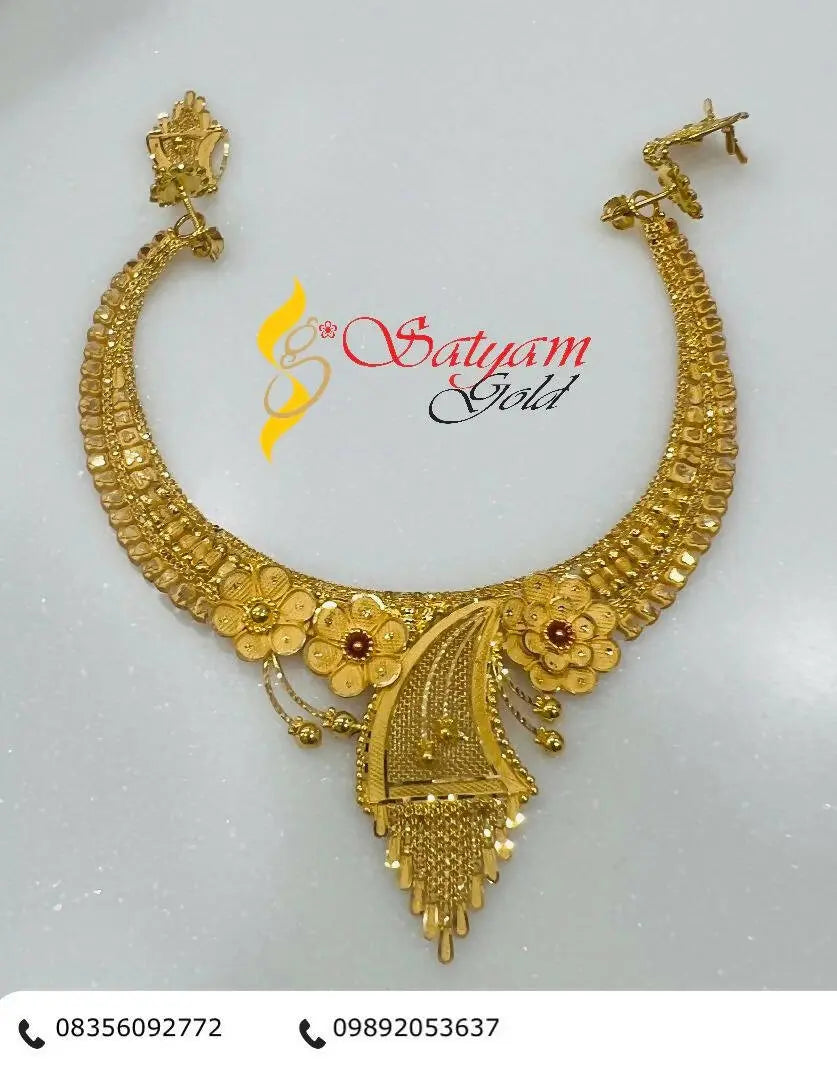 Gold Necklace Sarafa Bazar India