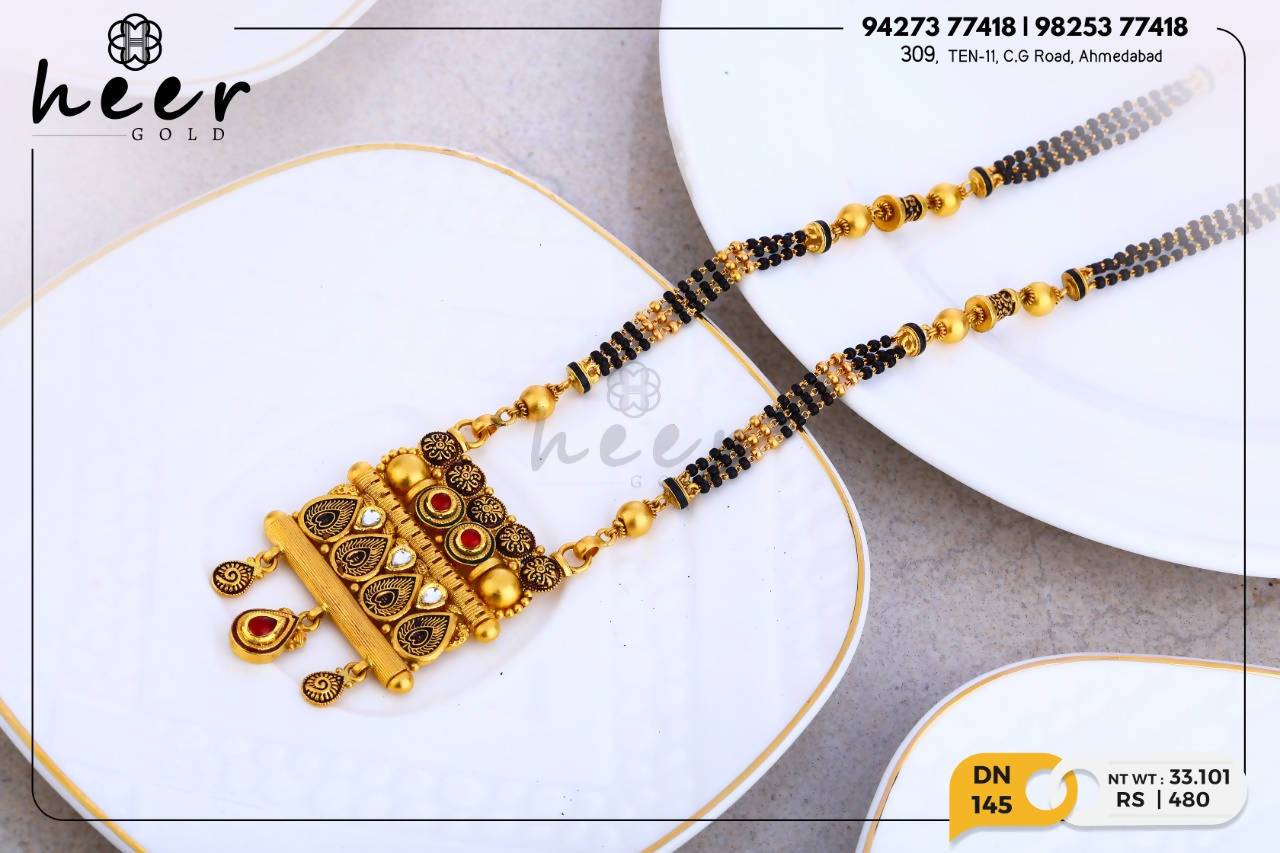 Antique Kundan Mangalsutra Sarafa Bazar