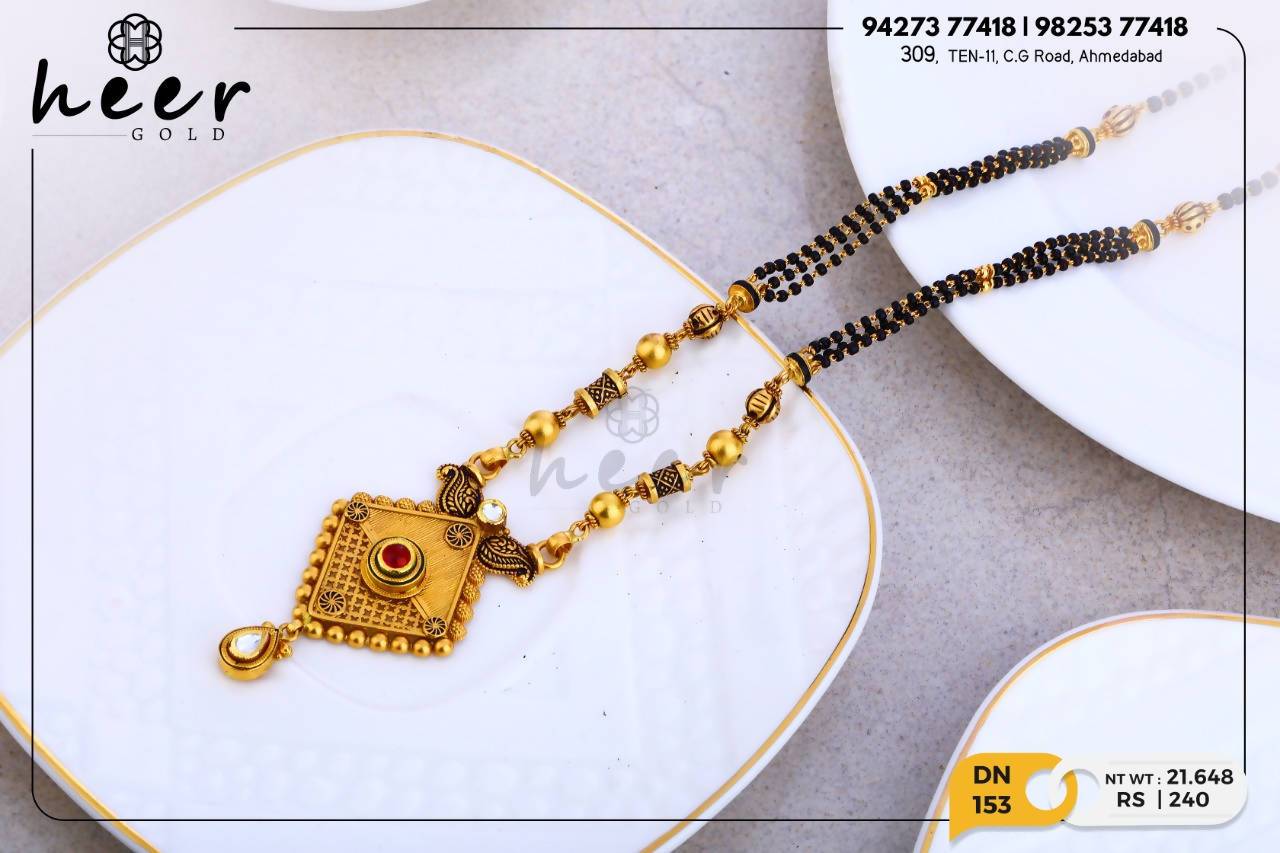 Antique Kundan Mangalsutra Sarafa Bazar