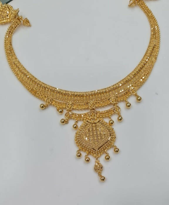 Gold Necklace Sarafa Bazar India